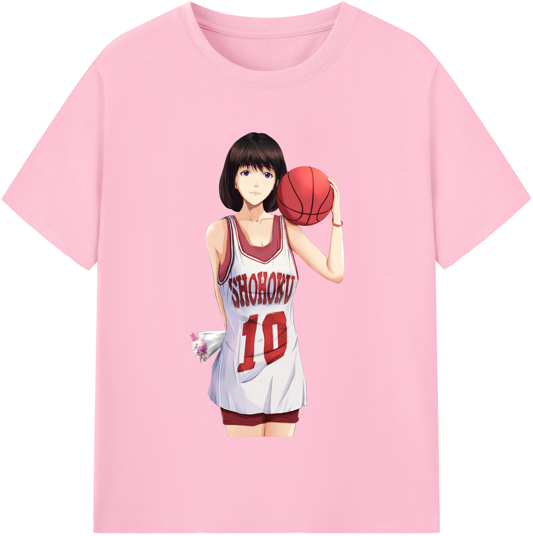 SLAM DUNK／スラムダンク 綿100％半袖Tシャツ（フロントプリント）