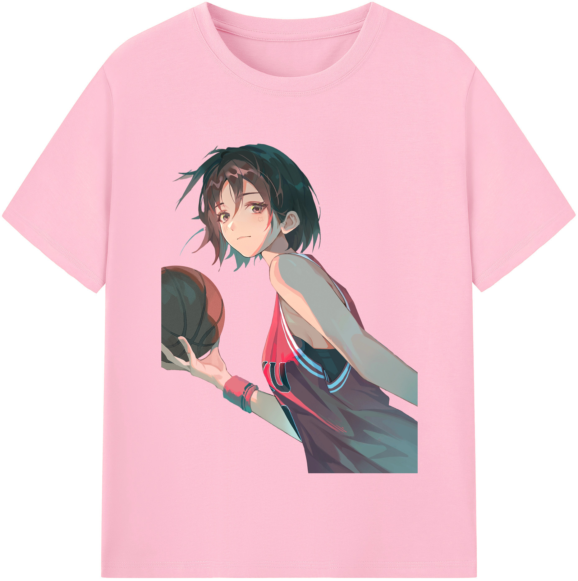 SLAM DUNK／スラムダンク 綿100％半袖Tシャツ（フロントプリント）