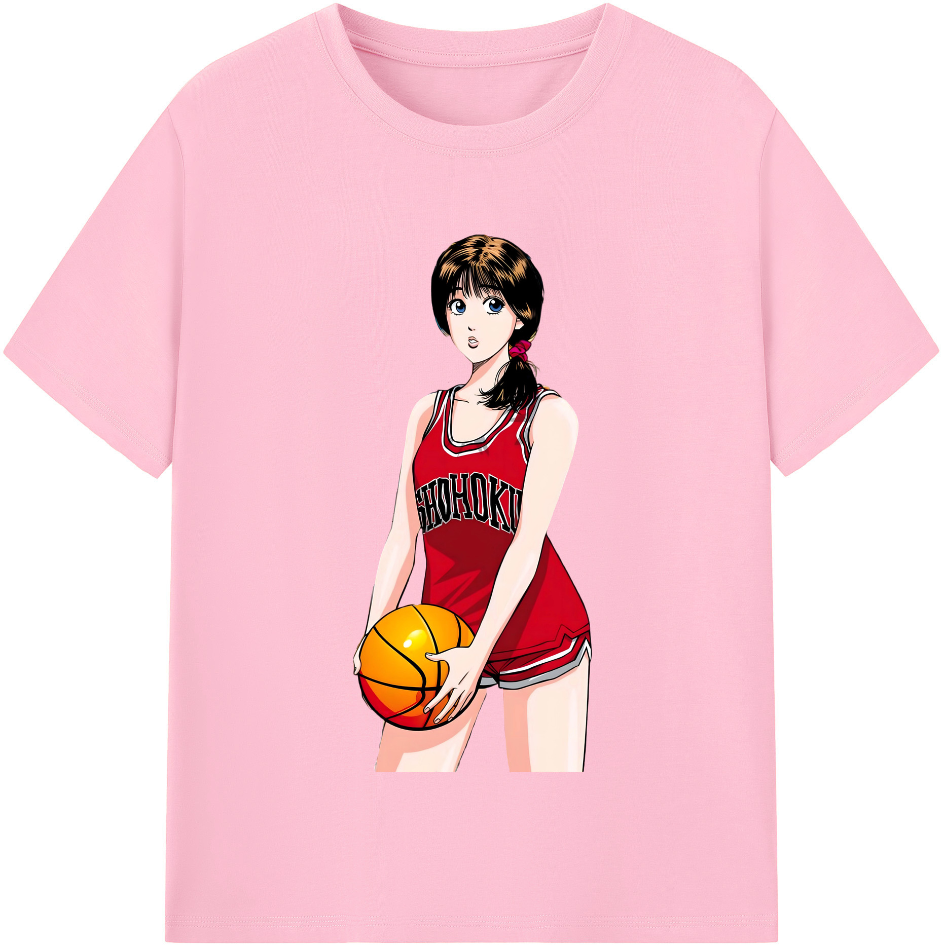 SLAM DUNK／スラムダンク 綿100％半袖Tシャツ（フロントプリント）