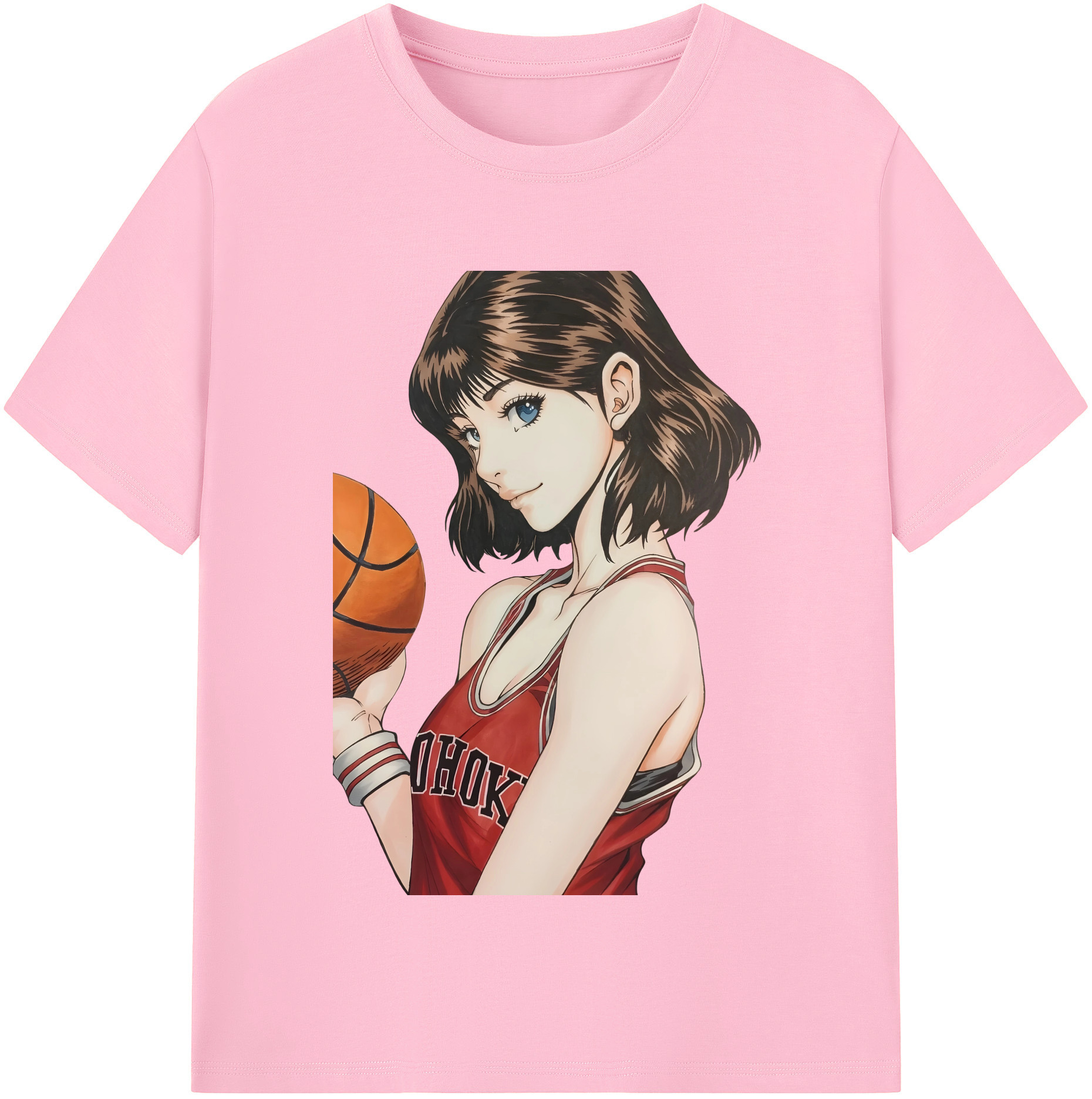 SLAM DUNK／スラムダンク 綿100％半袖Tシャツ（フロントプリント）