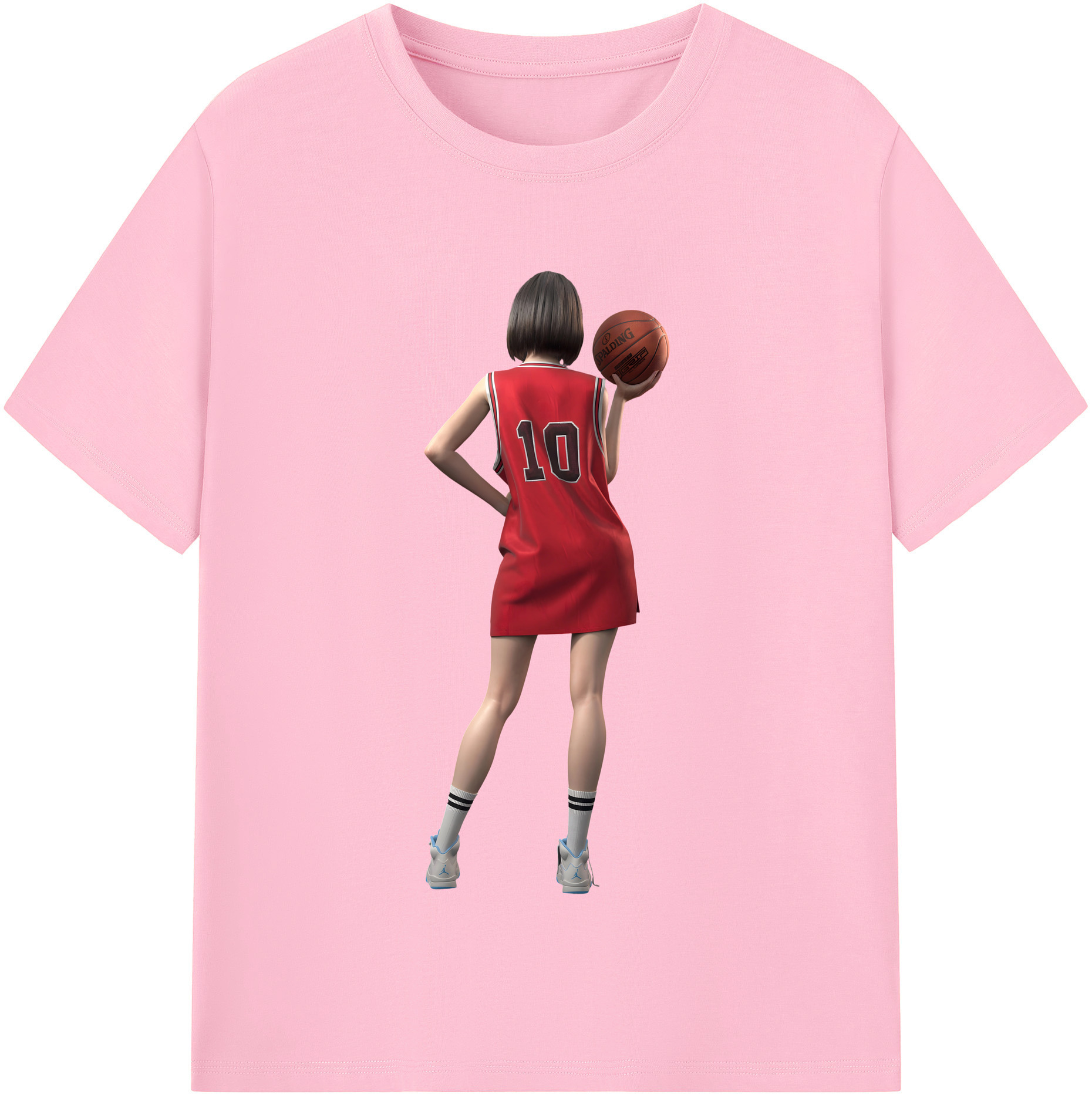 SLAM DUNK／スラムダンク 綿100％半袖Tシャツ（フロントプリント）