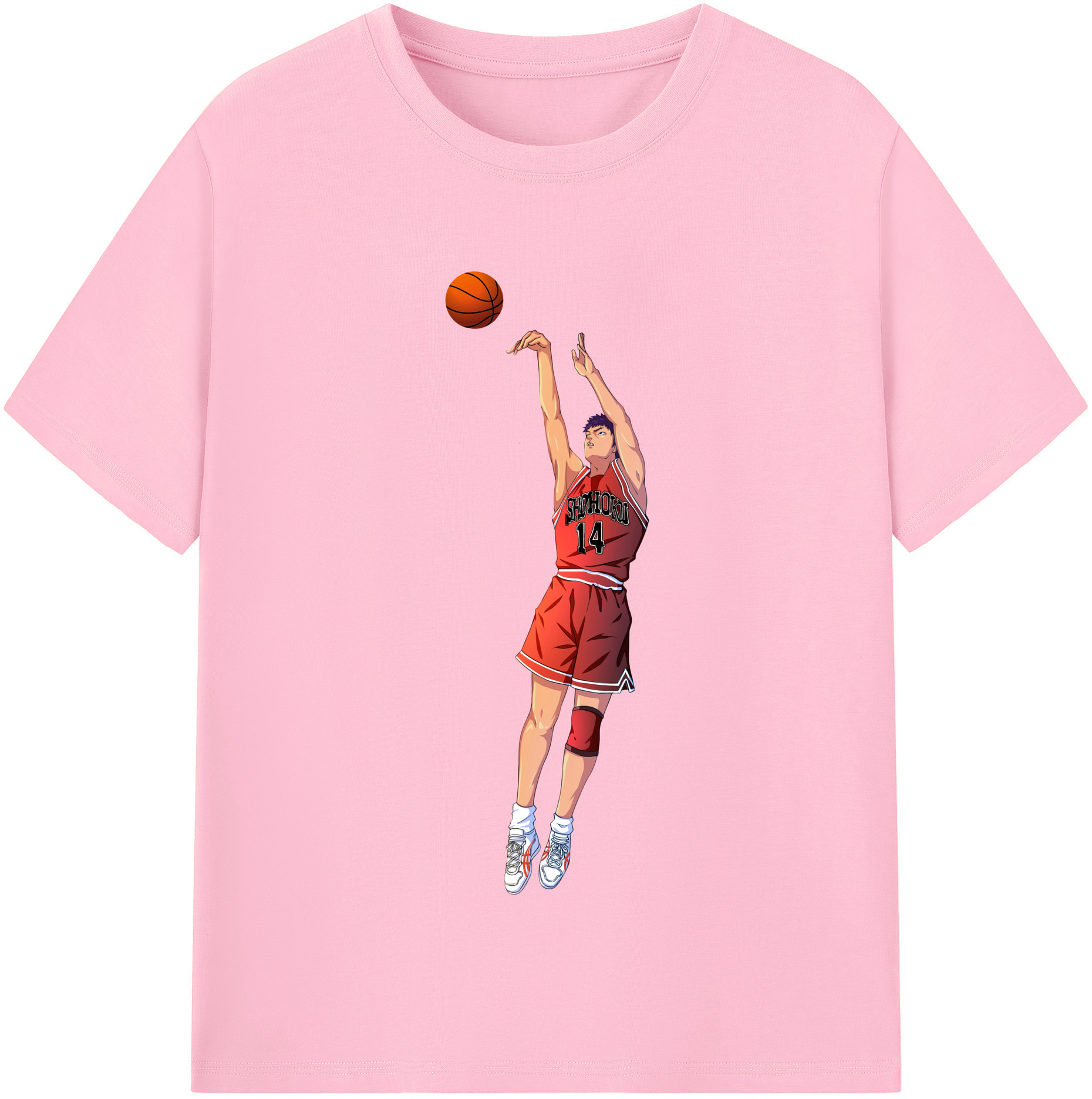 SLAM DUNK／スラムダンク 綿100％半袖Tシャツ（フロントプリント）