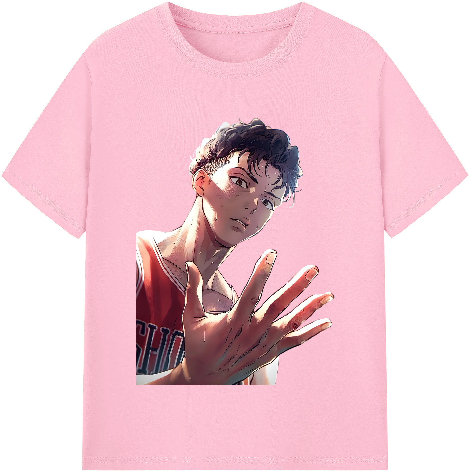 SLAM DUNK／スラムダンク 綿100％半袖Tシャツ（フロントプリント）