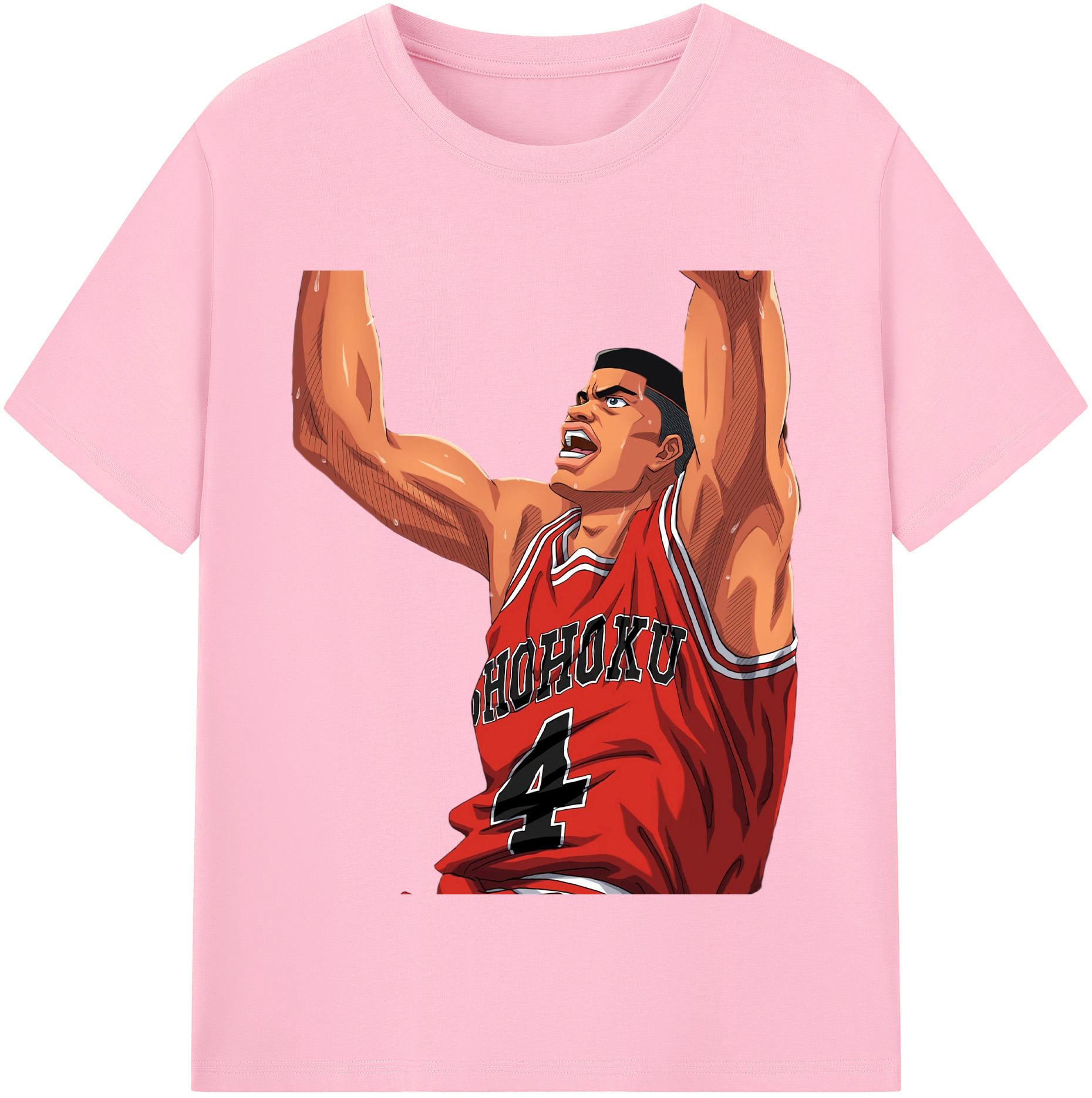 SLAM DUNK／スラムダンク 綿100％半袖Tシャツ（フロントプリント）
