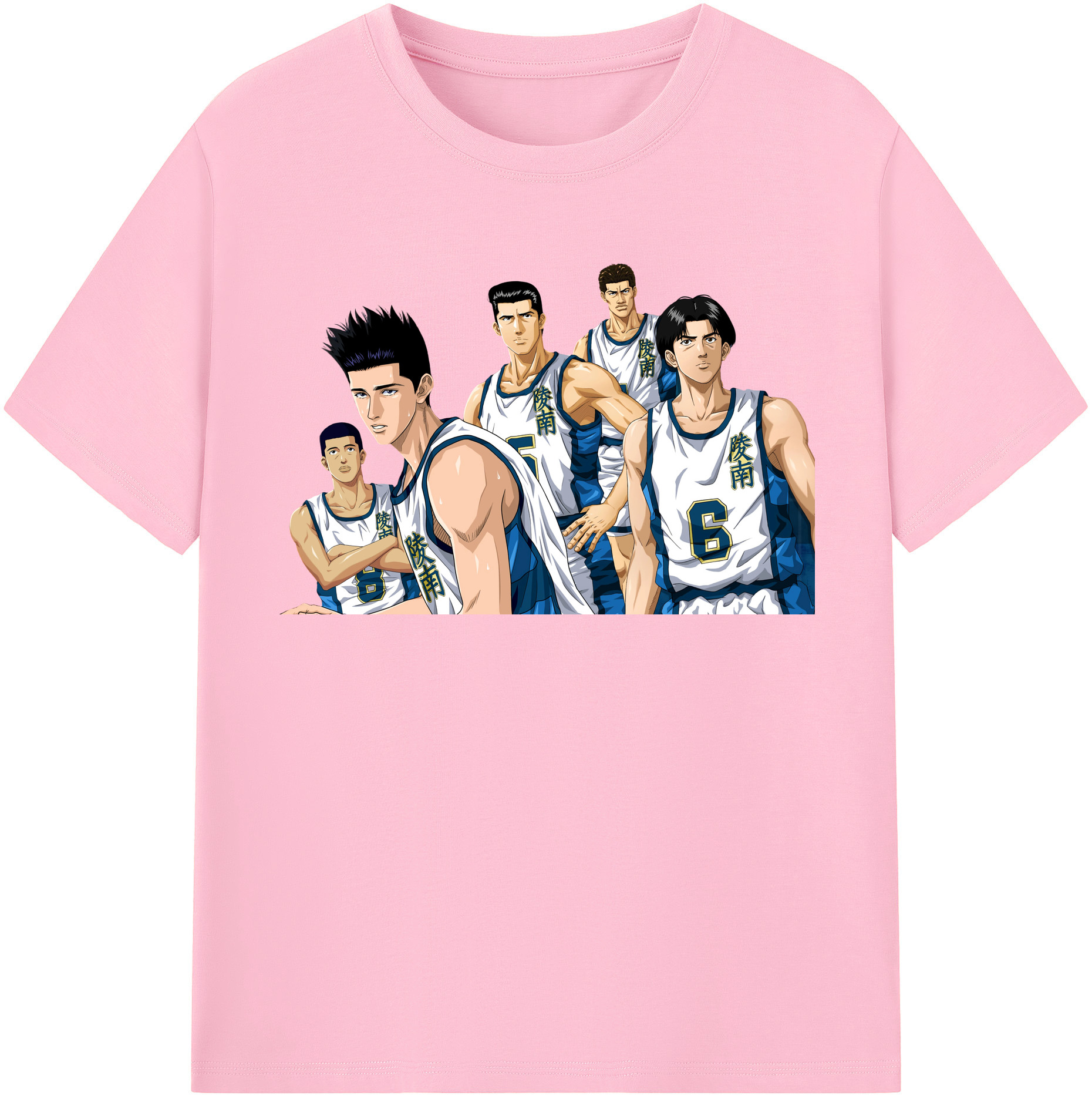 SLAM DUNK／スラムダンク 綿100％半袖Tシャツ（フロントプリント）