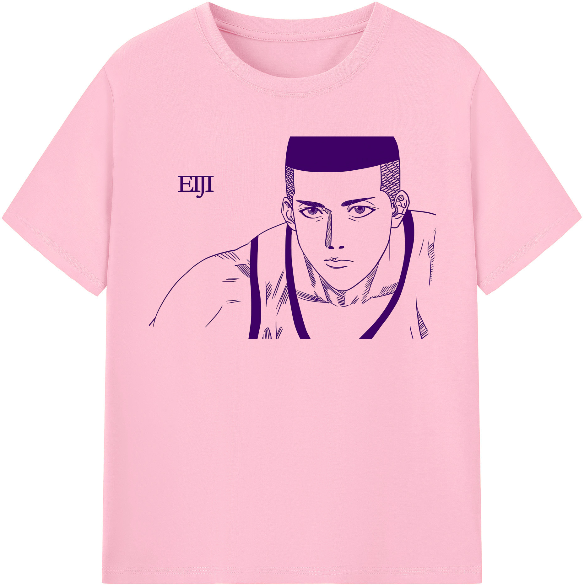 SLAM DUNK／スラムダンク 綿100％半袖Tシャツ（フロントプリント）