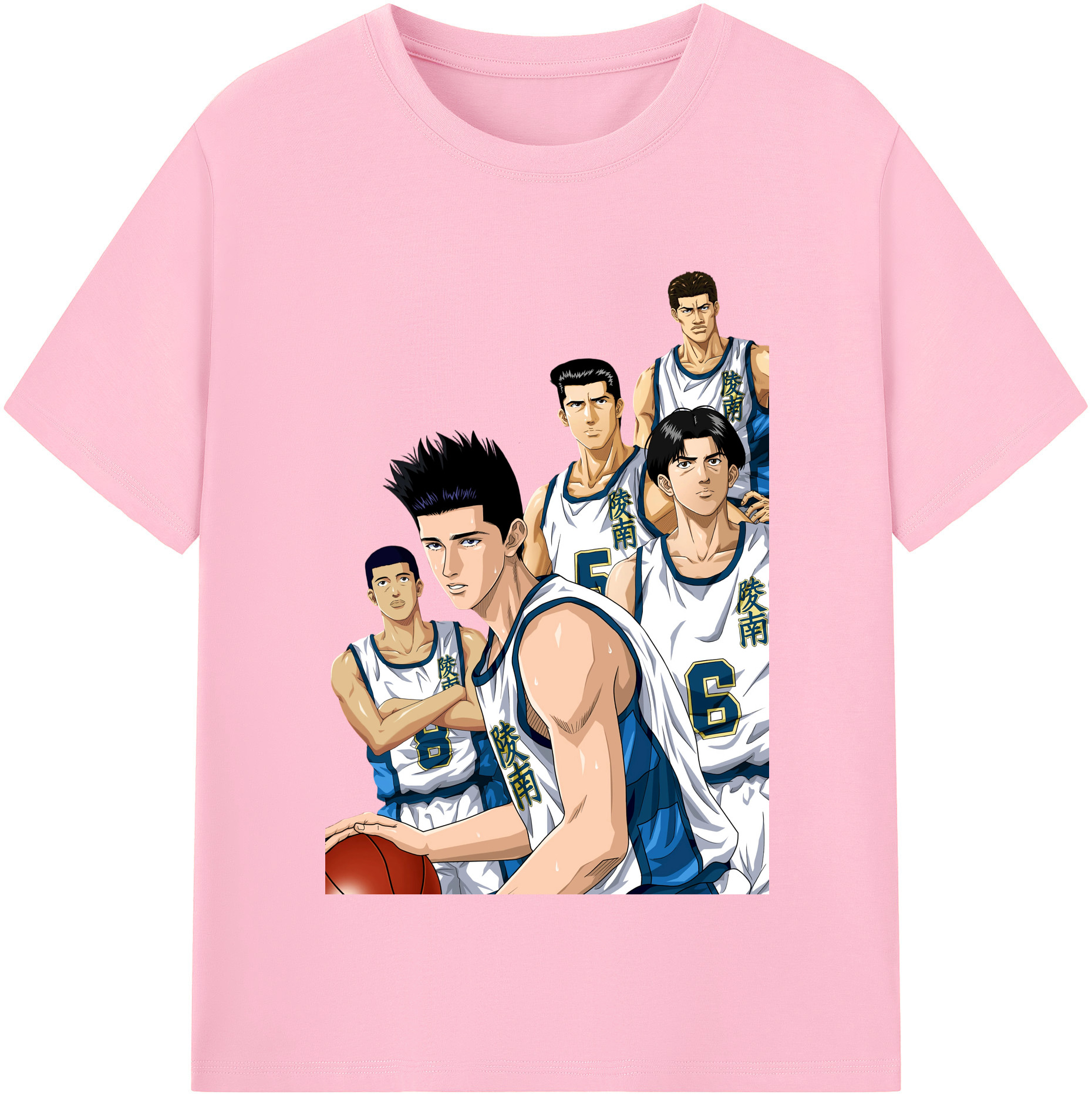 SLAM DUNK／スラムダンク 綿100％半袖Tシャツ（フロントプリント）
