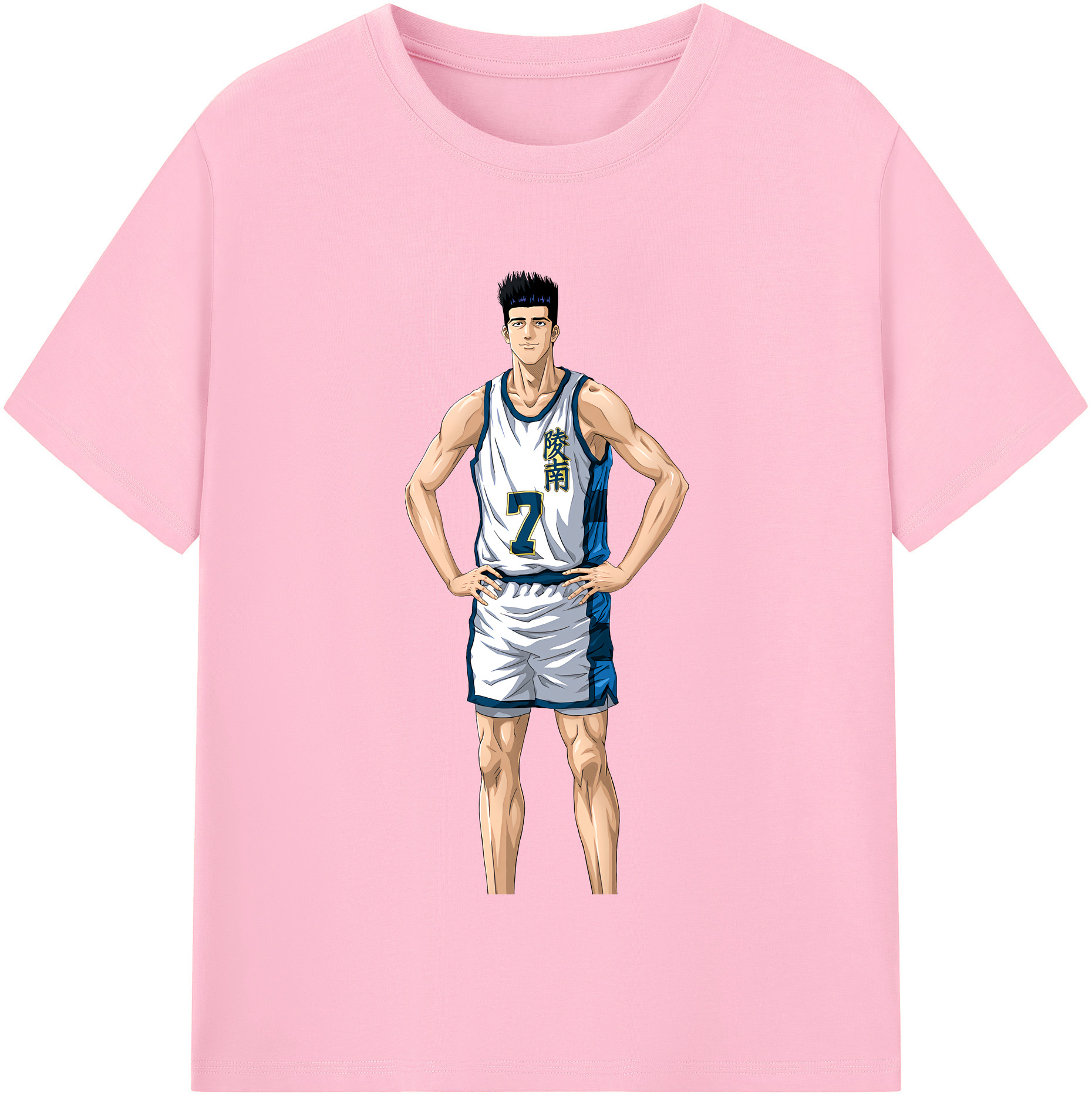 SLAM DUNK／スラムダンク 綿100％半袖Tシャツ（フロントプリント）
