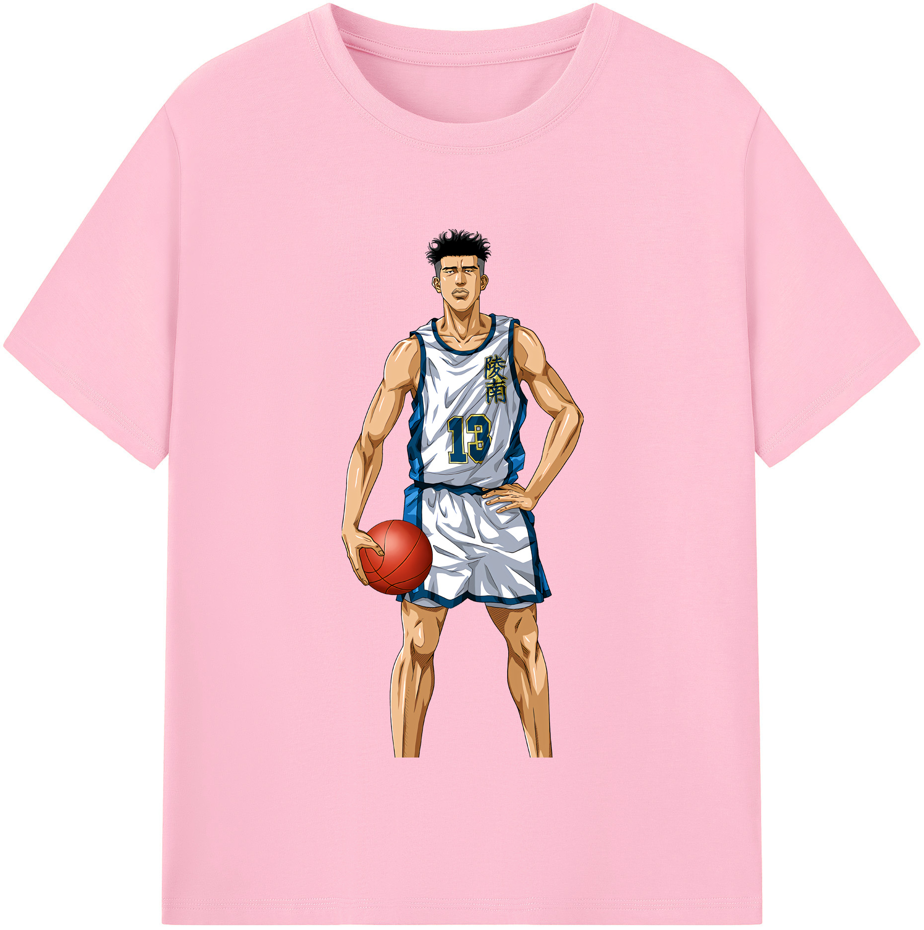 SLAM DUNK／スラムダンク 綿100％半袖Tシャツ（フロントプリント）