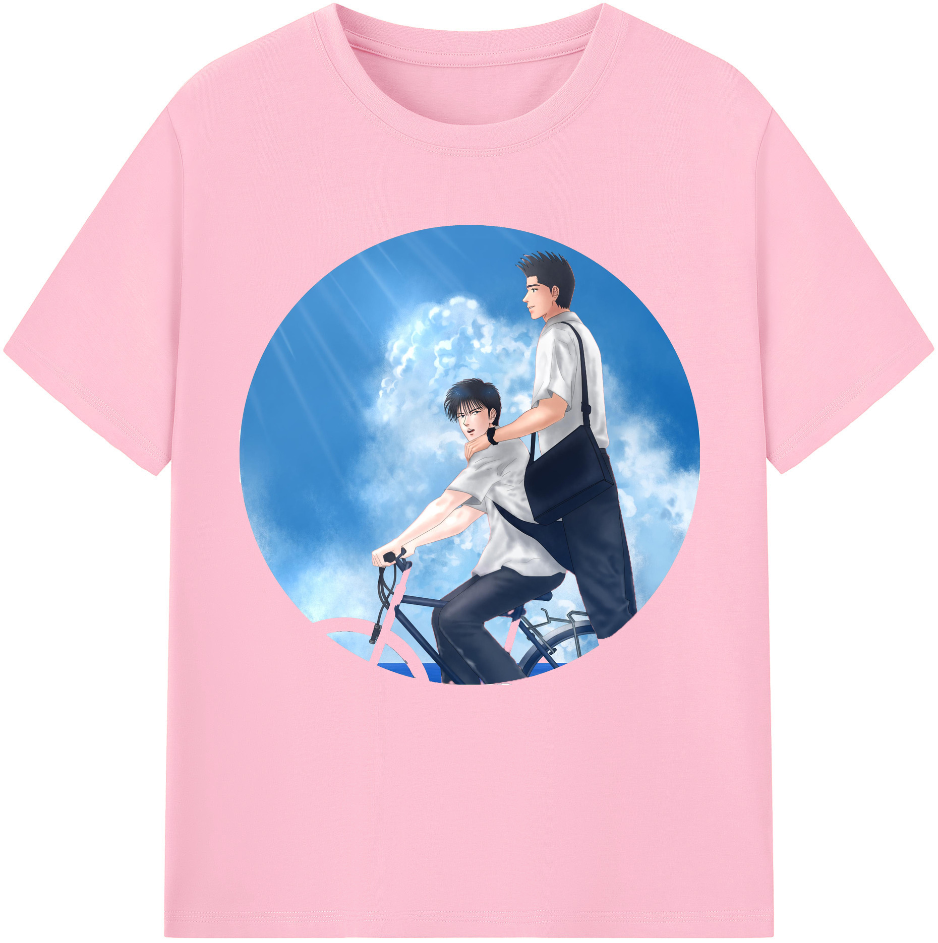 SLAM DUNK／スラムダンク 綿100％半袖Tシャツ（フロントプリント）