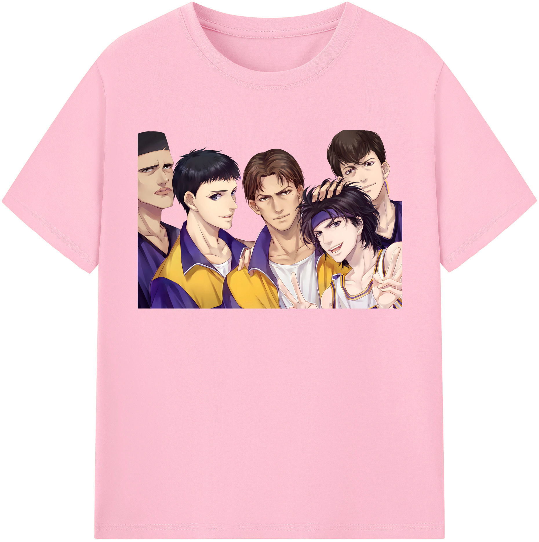 SLAM DUNK／スラムダンク 綿100％半袖Tシャツ（フロントプリント）