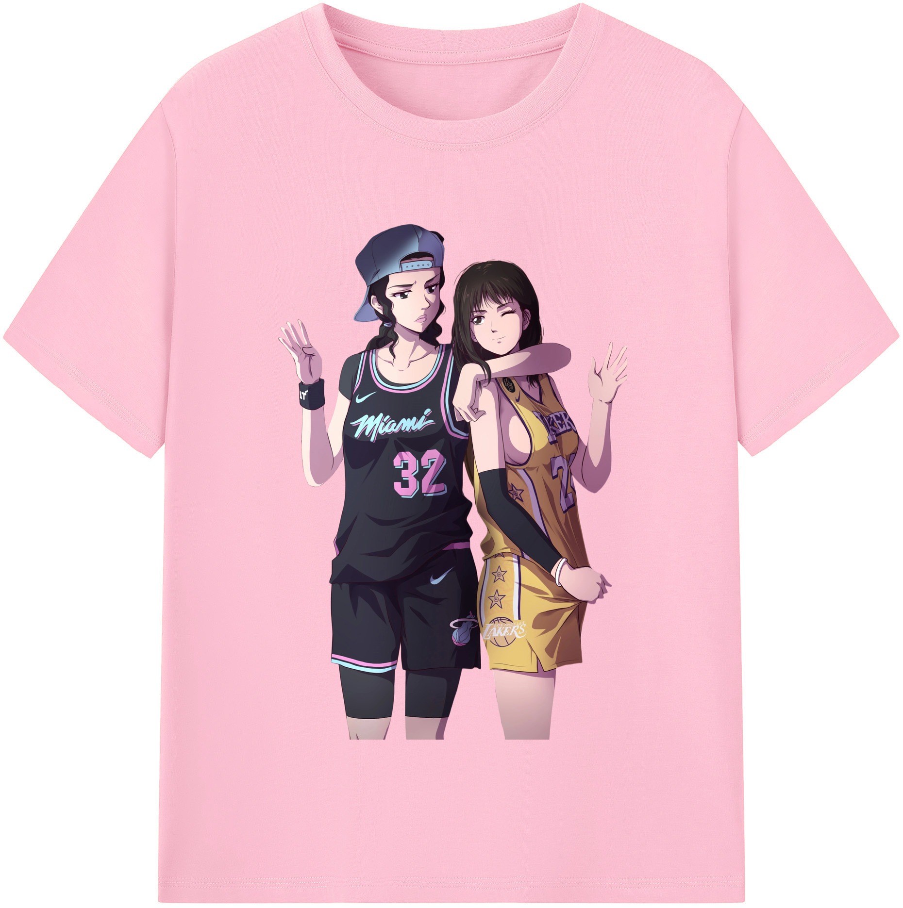 SLAM DUNK／スラムダンク 綿100％半袖Tシャツ（フロントプリント）