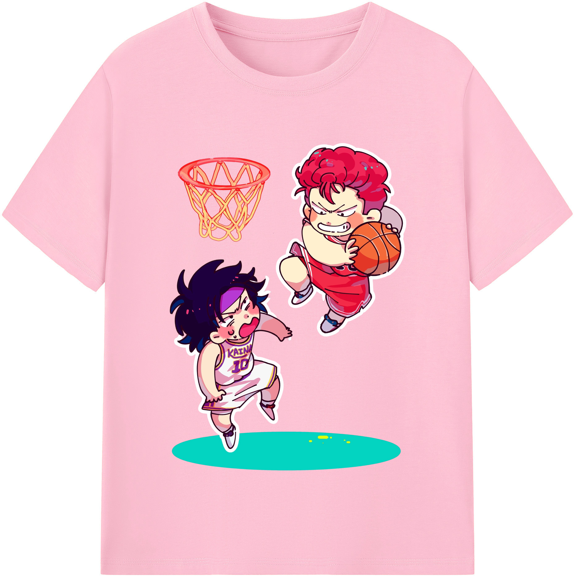 （画像用） SLAM DUNK／スラムダンク 綿100％半袖Tシャツ（フロントプリント）