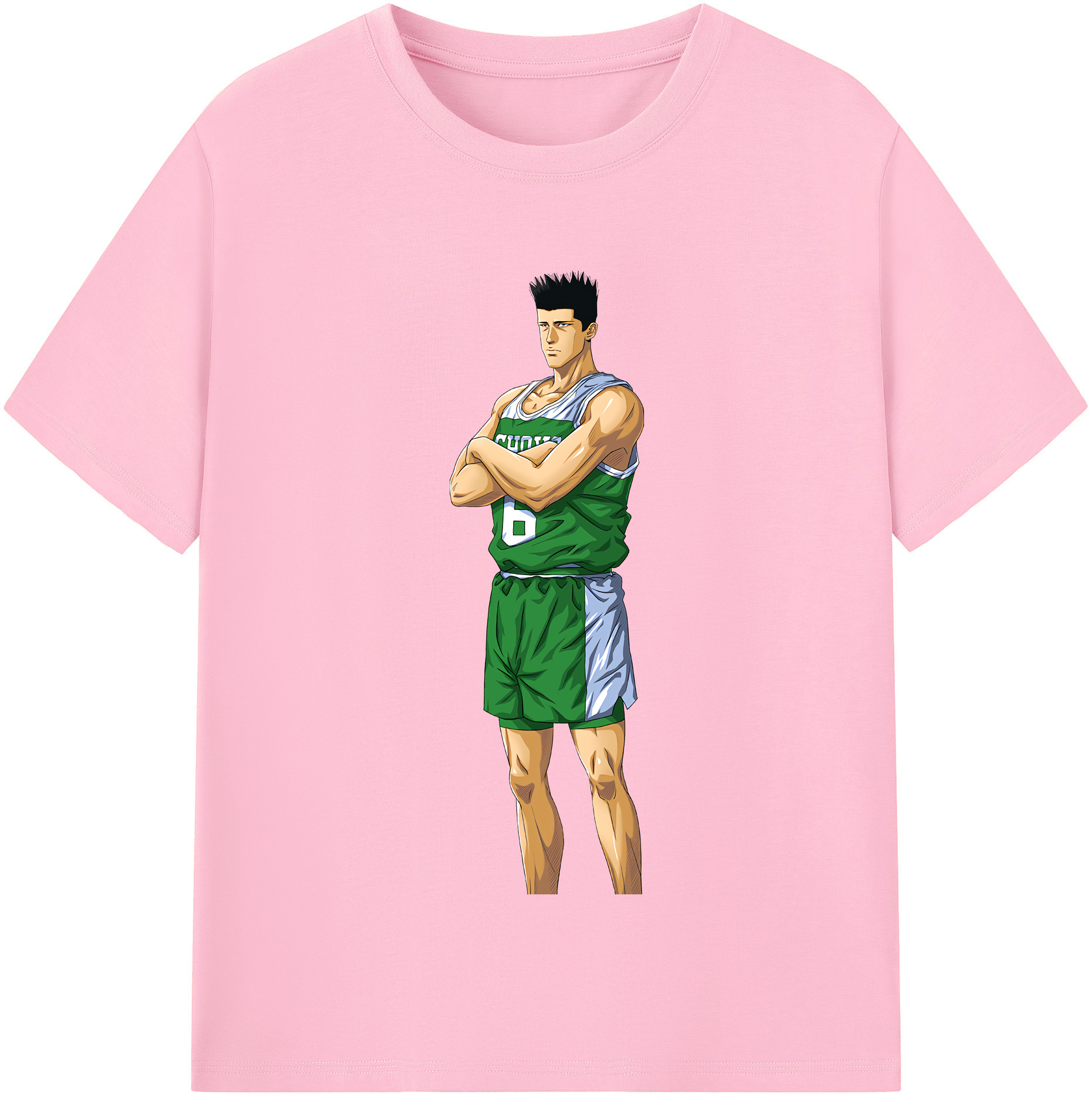 SLAM DUNK／スラムダンク 綿100％半袖Tシャツ（フロントプリント）