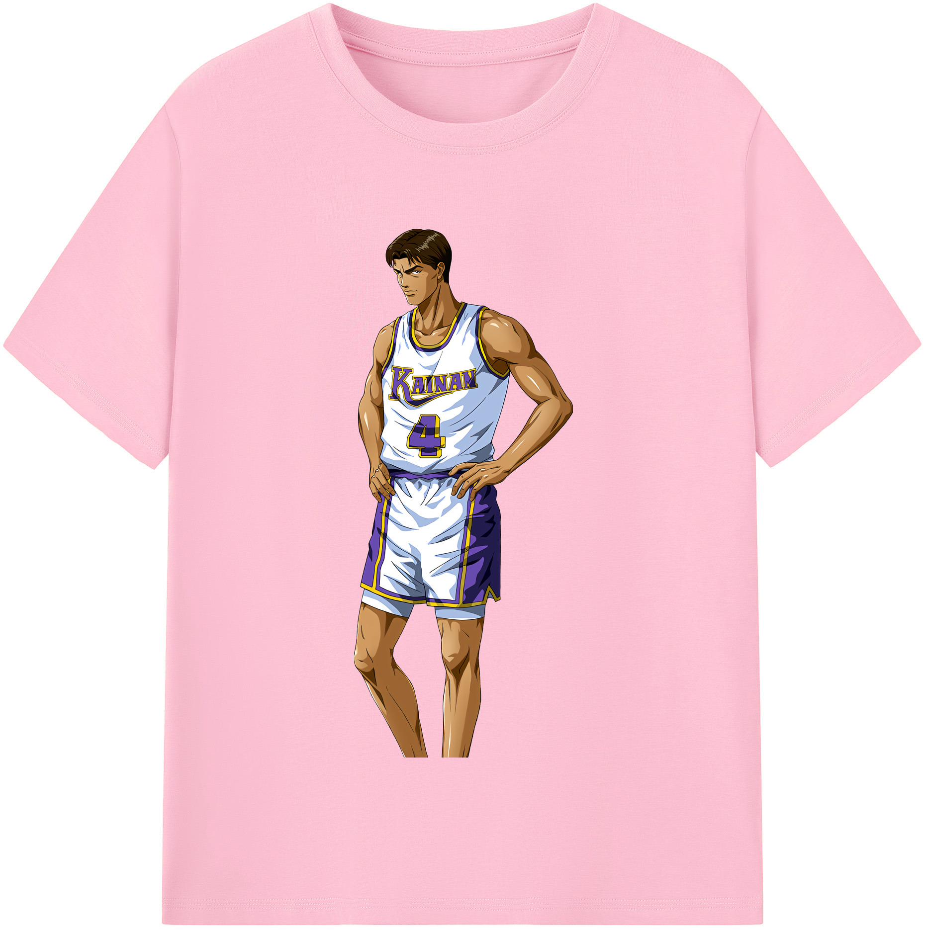 SLAM DUNK／スラムダンク 綿100％半袖Tシャツ（フロントプリント）