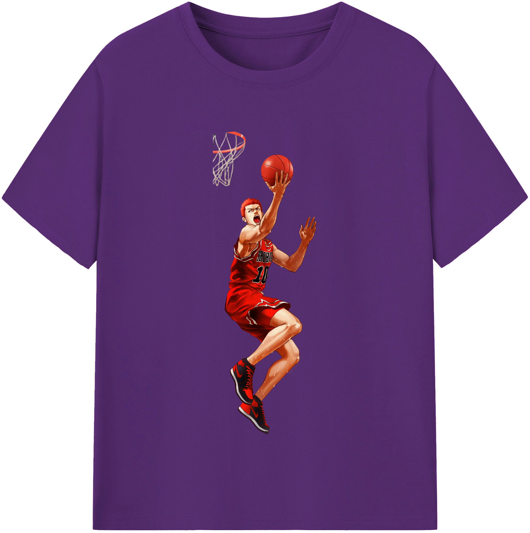 （画像用） SLAM DUNK／スラムダンク 綿100％半袖Tシャツ（フロントプリント）