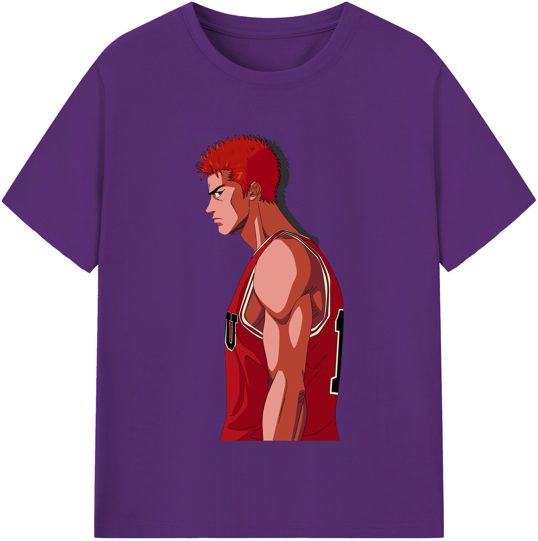 SLAM DUNK／スラムダンク 綿100％半袖Tシャツ（フロントプリント）