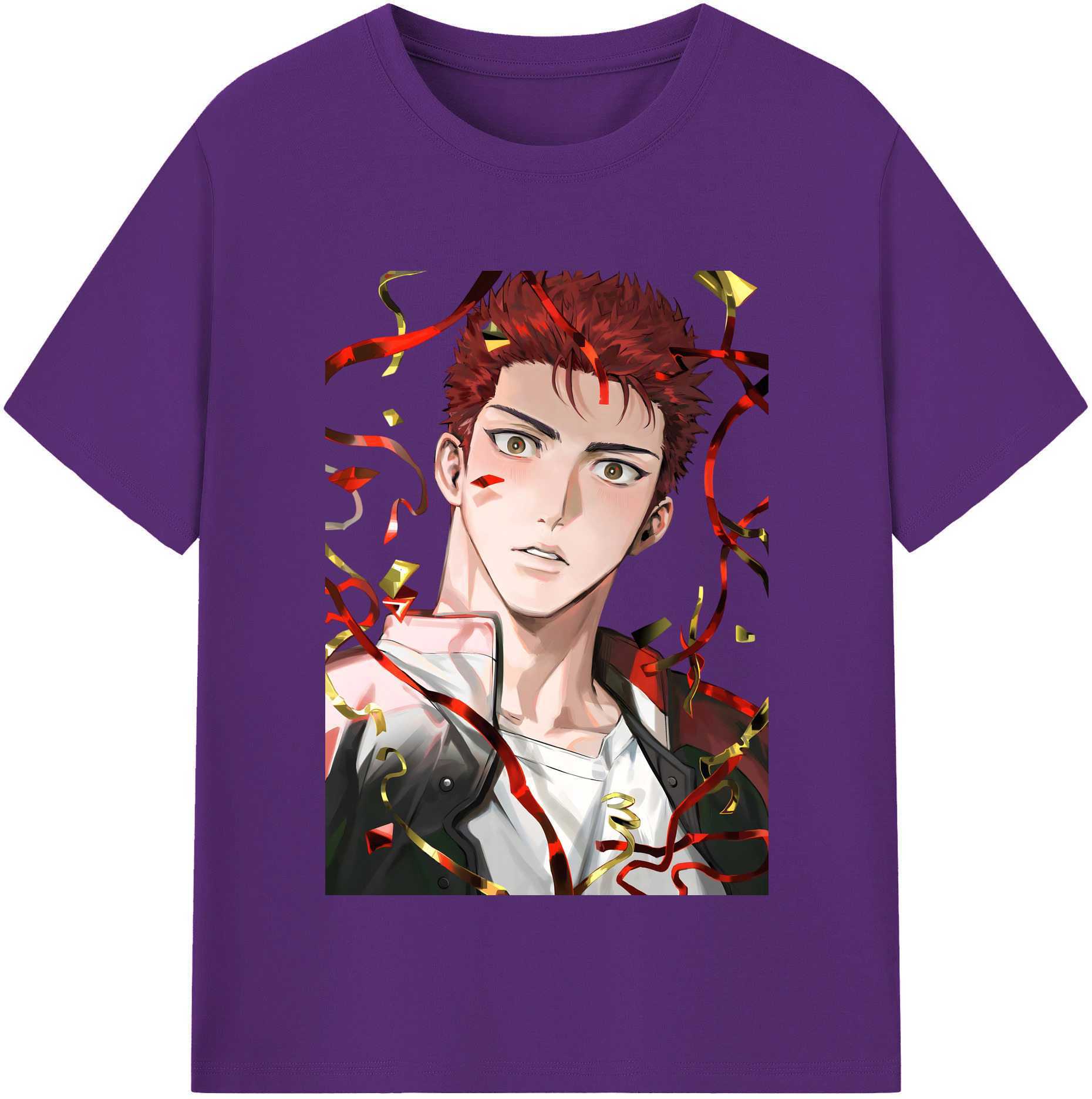 SLAM DUNK／スラムダンク 綿100％半袖Tシャツ（フロントプリント）