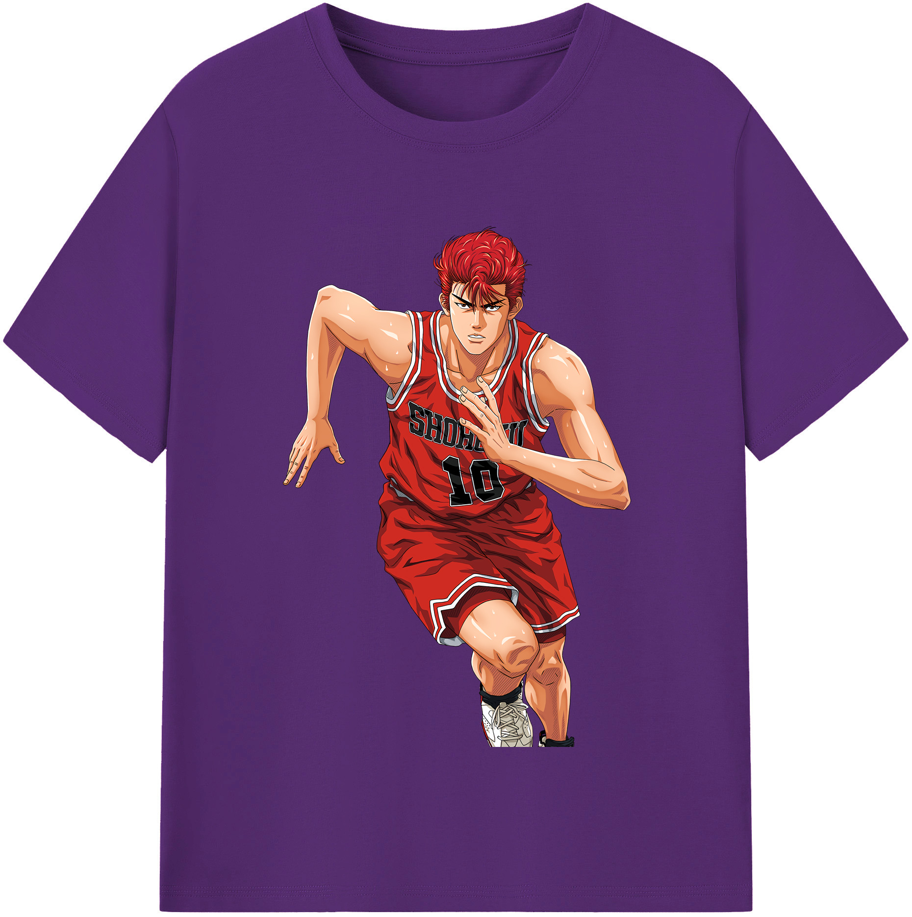 SLAM DUNK／スラムダンク 綿100％半袖Tシャツ（フロントプリント）