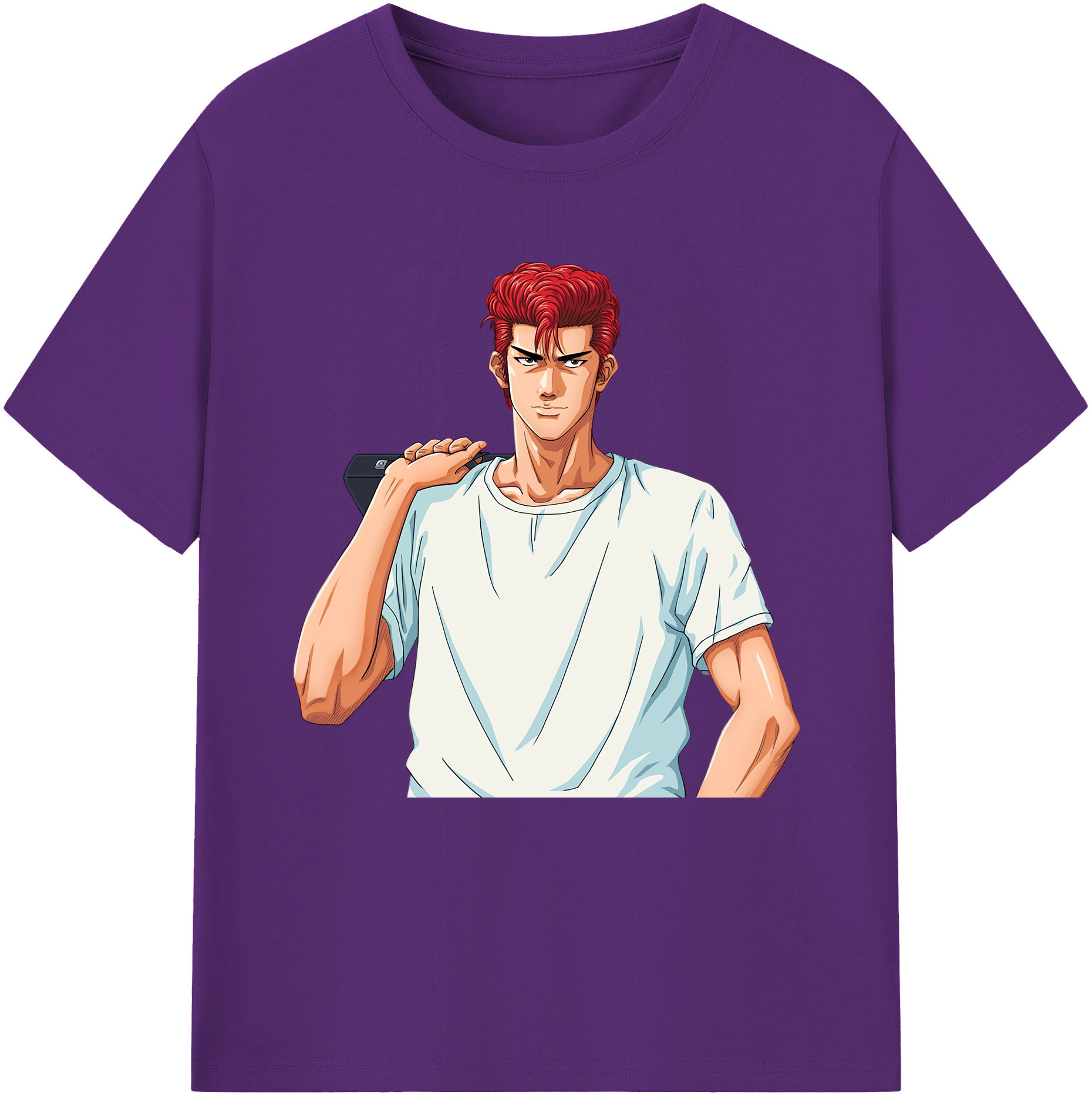 SLAM DUNK／スラムダンク 綿100％半袖Tシャツ（フロントプリント）