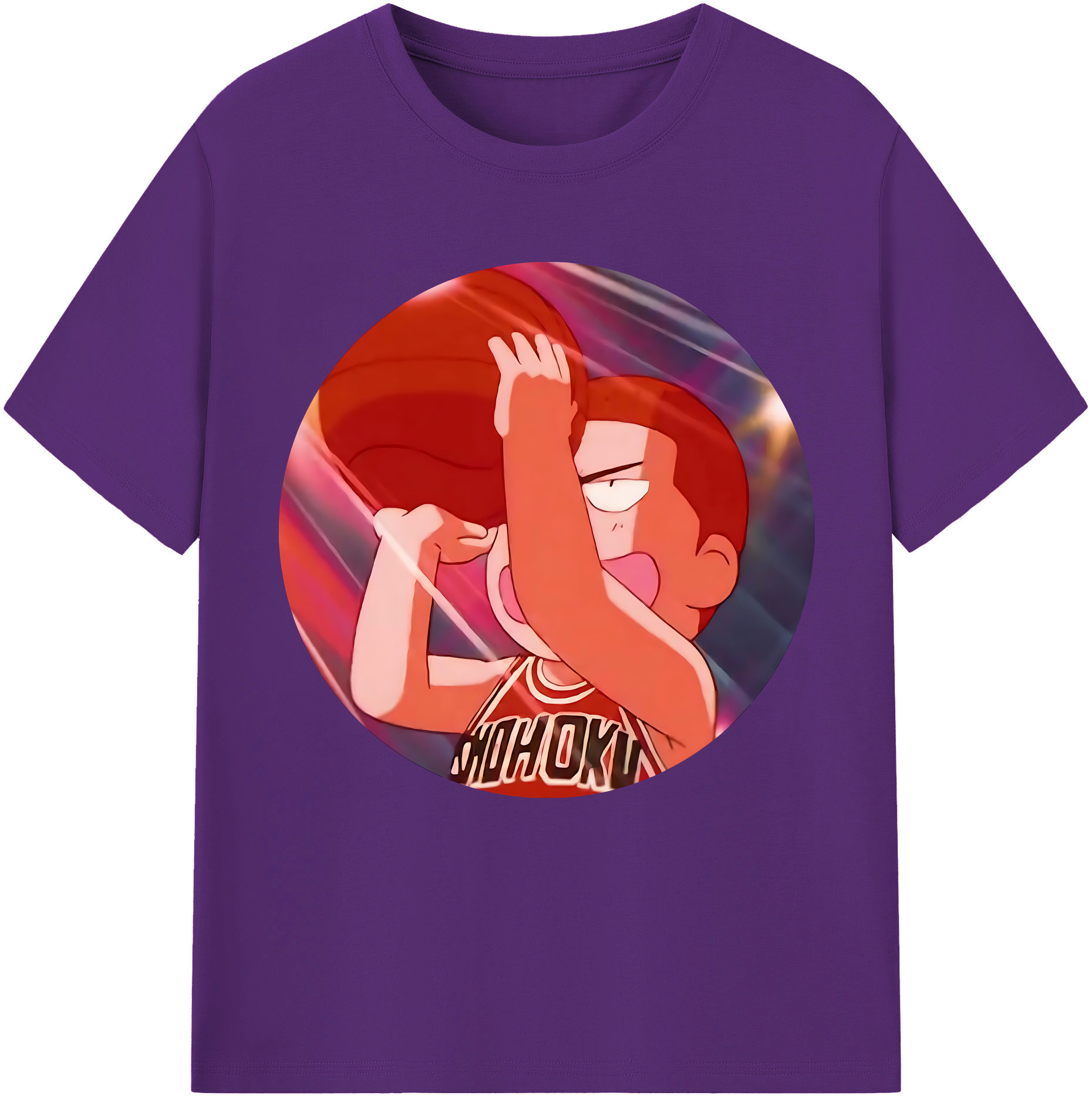 SLAM DUNK／スラムダンク 綿100％半袖Tシャツ（フロントプリント）