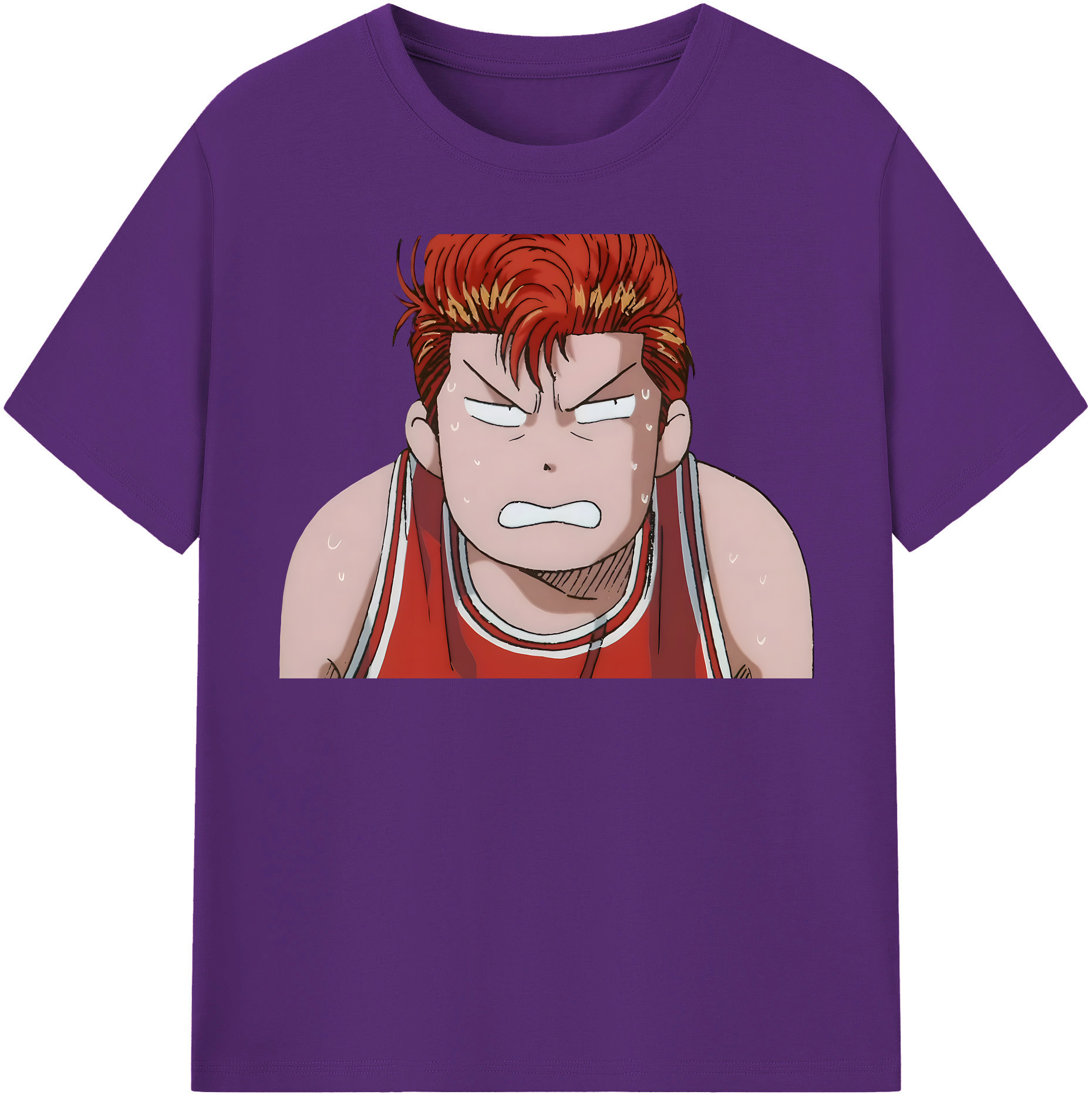 SLAM DUNK／スラムダンク 綿100％半袖Tシャツ（フロントプリント）