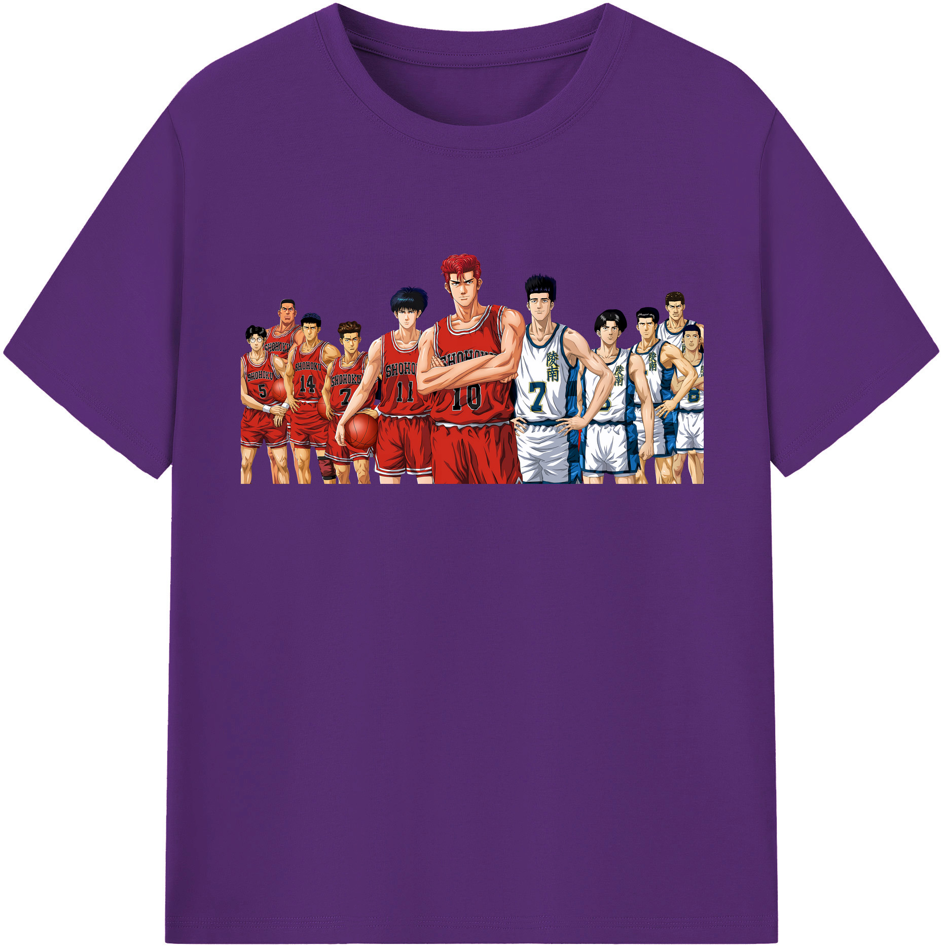（画像用） SLAM DUNK／スラムダンク 綿100％半袖Tシャツ（フロントプリント）