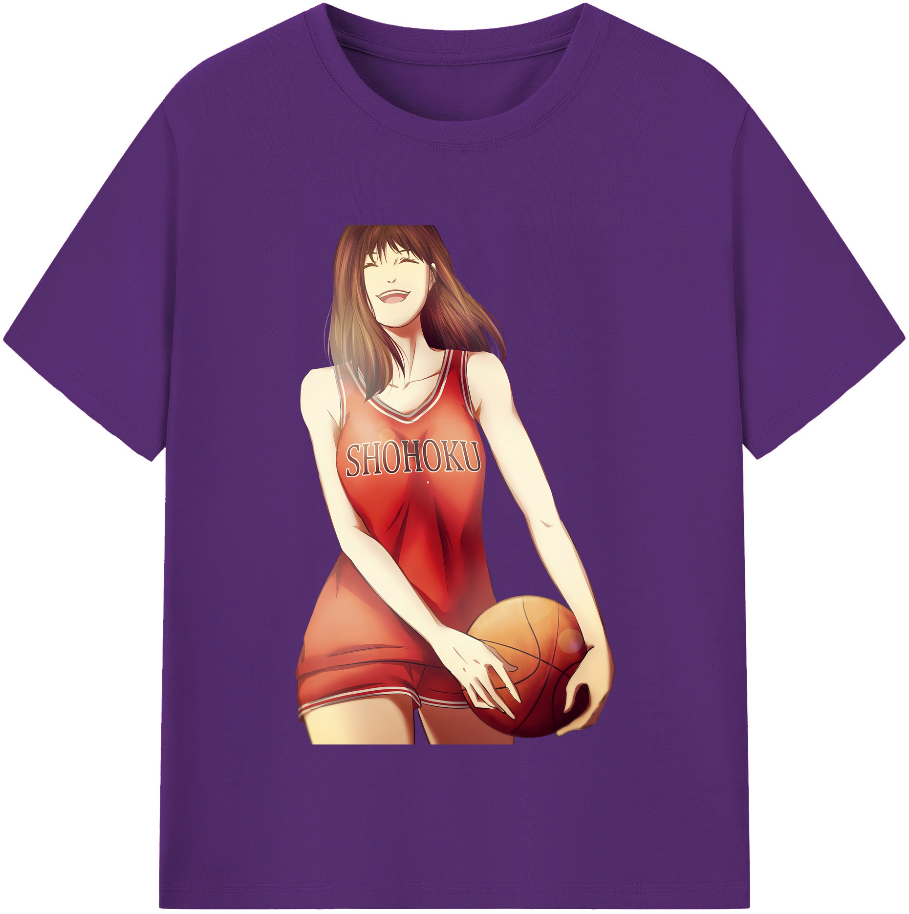 SLAM DUNK／スラムダンク 綿100％半袖Tシャツ（フロントプリント）