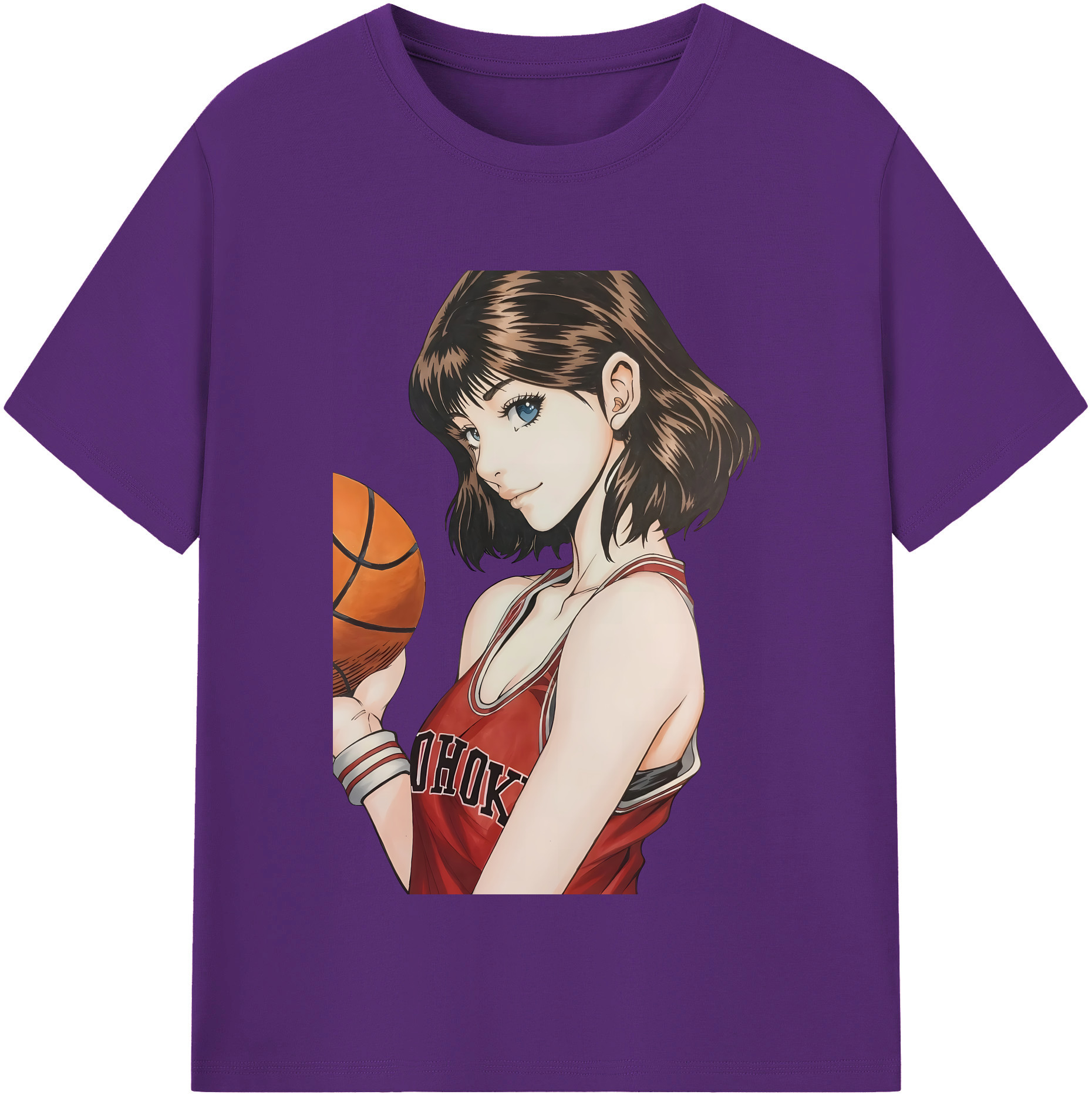 SLAM DUNK／スラムダンク 綿100％半袖Tシャツ（フロントプリント）