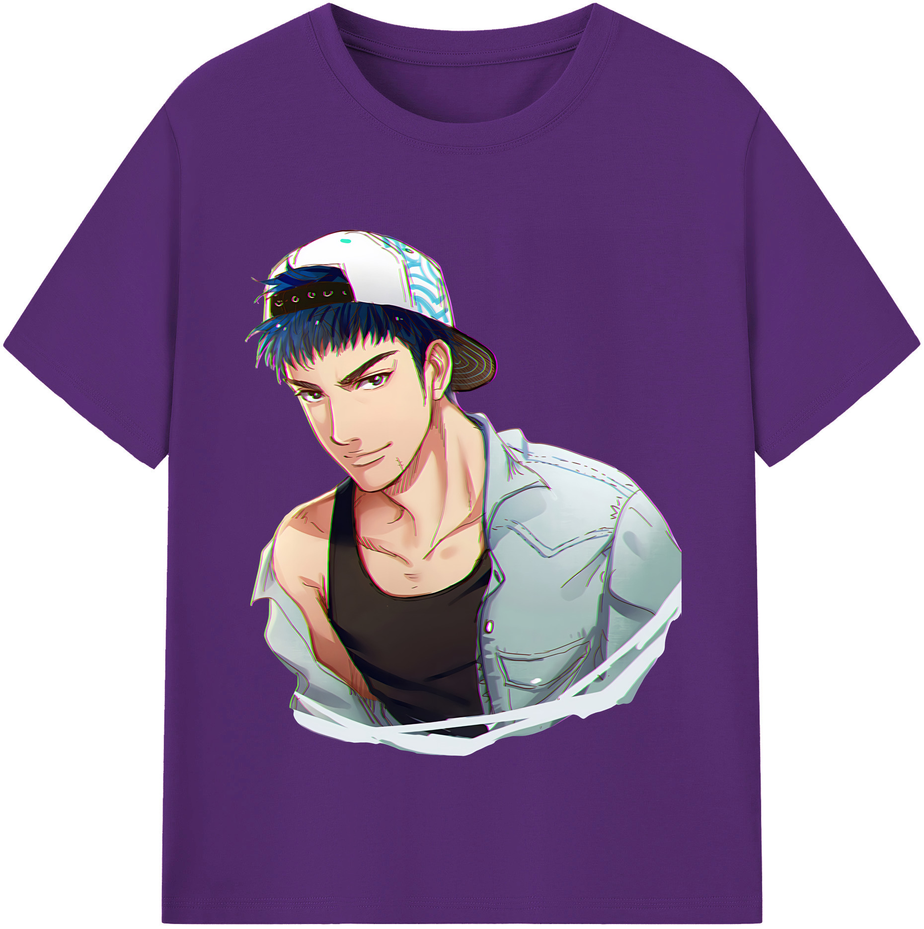 SLAM DUNK／スラムダンク 綿100％半袖Tシャツ（フロントプリント）