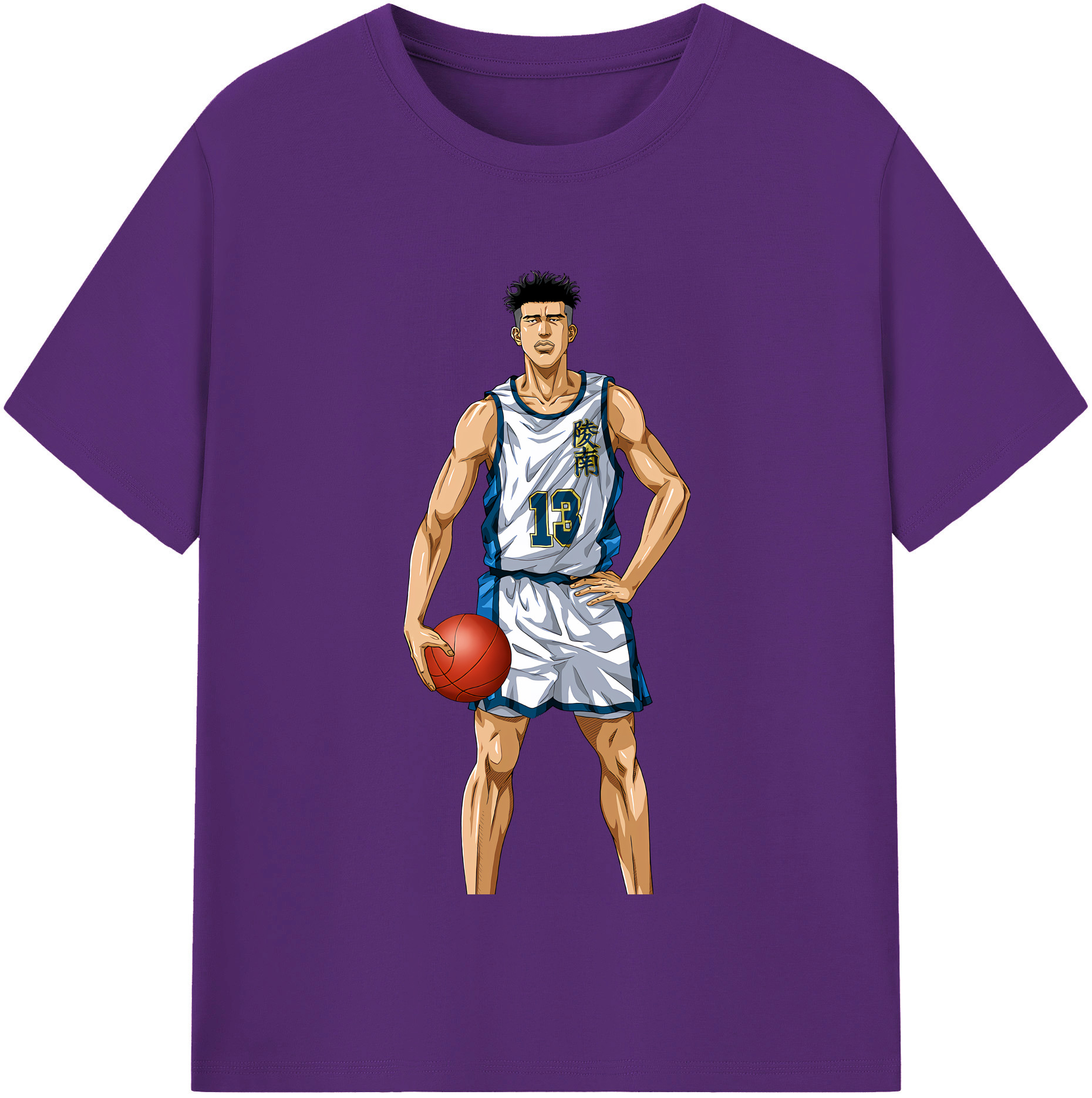 SLAM DUNK／スラムダンク 綿100％半袖Tシャツ（フロントプリント）