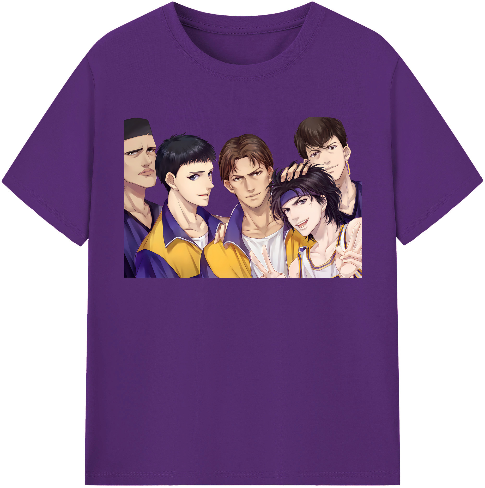 SLAM DUNK／スラムダンク 綿100％半袖Tシャツ（フロントプリント）