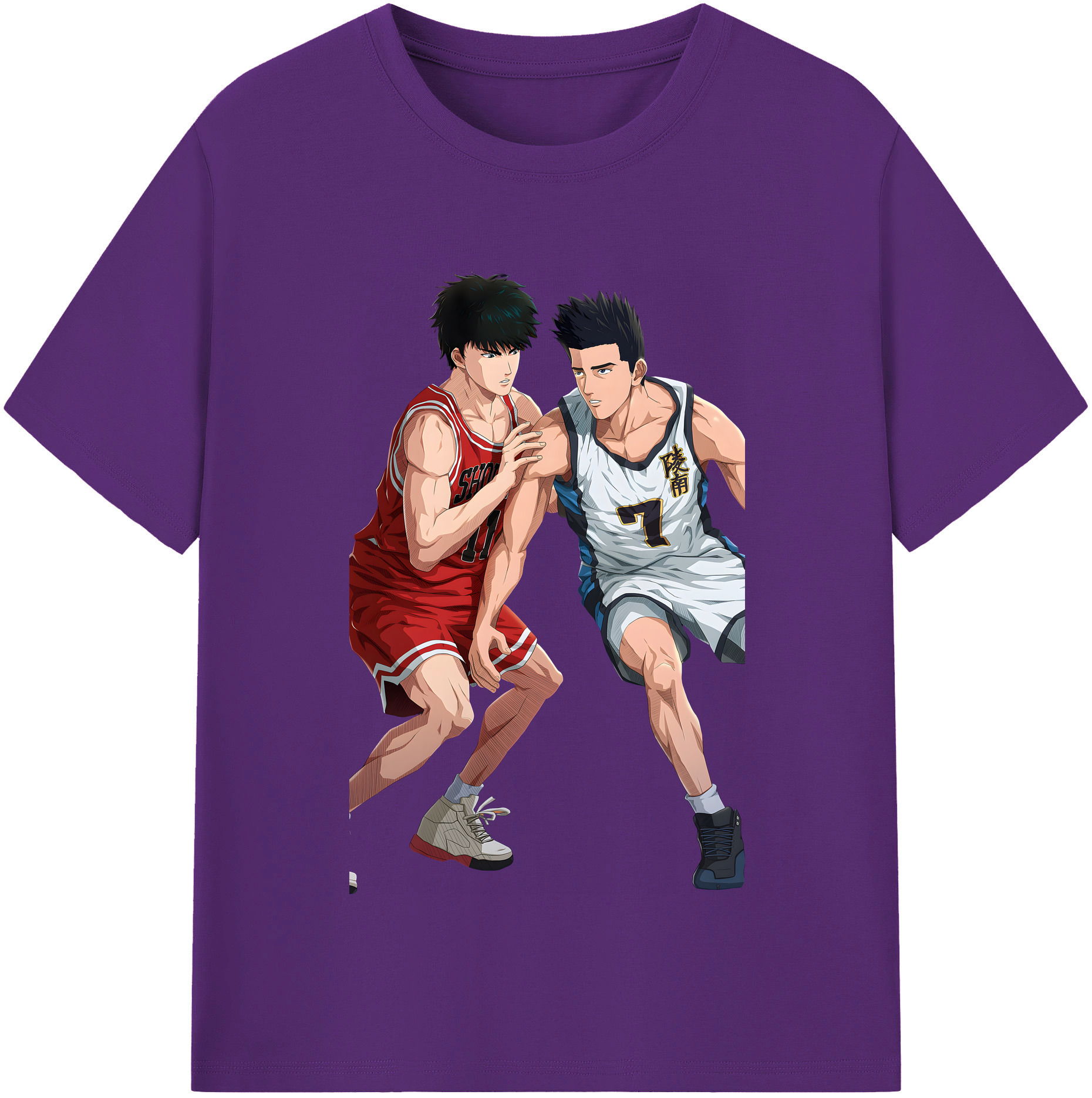 （画像用） SLAM DUNK／スラムダンク 綿100％半袖Tシャツ（フロントプリント）