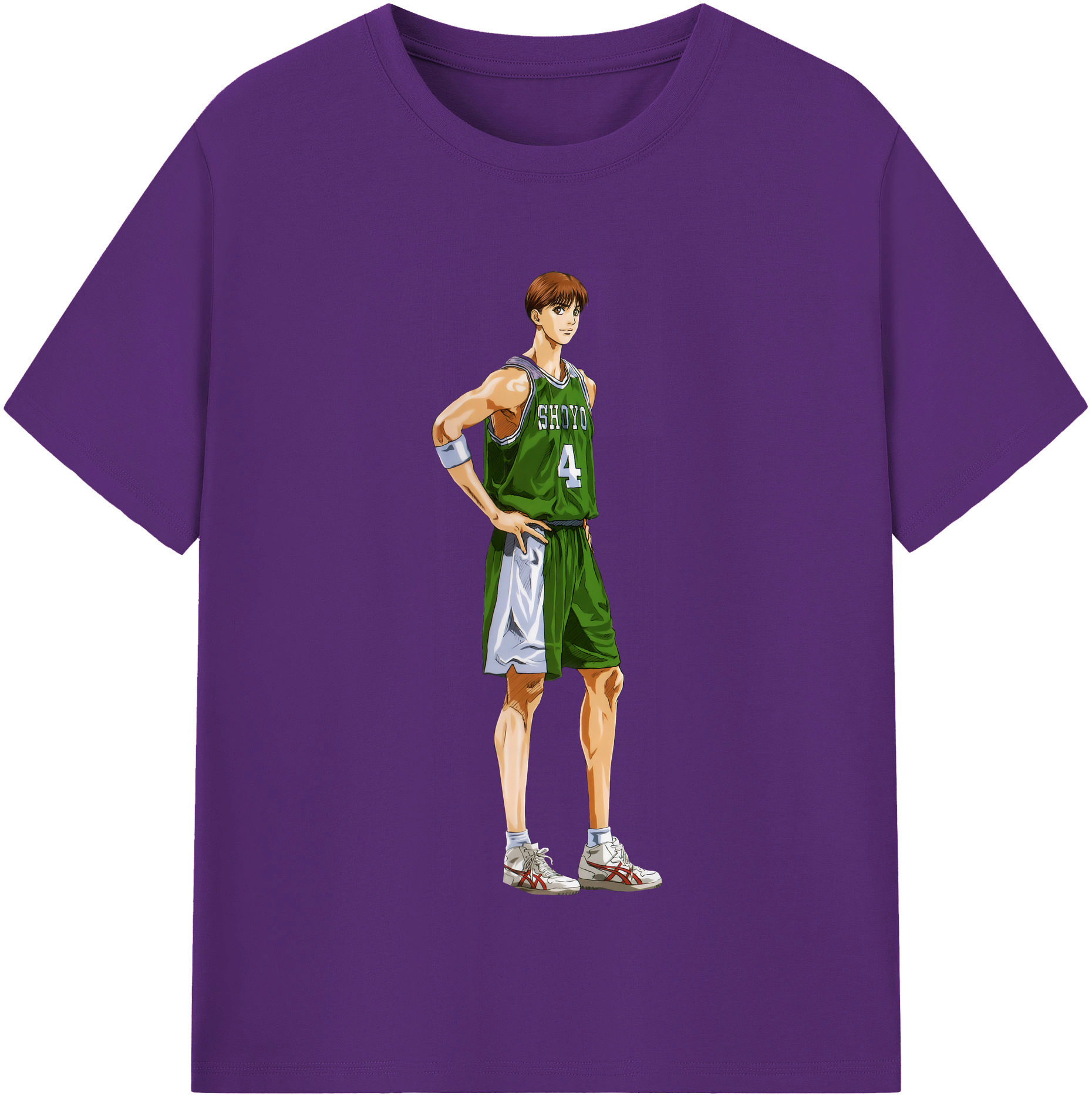 SLAM DUNK／スラムダンク 綿100％半袖Tシャツ（フロントプリント）