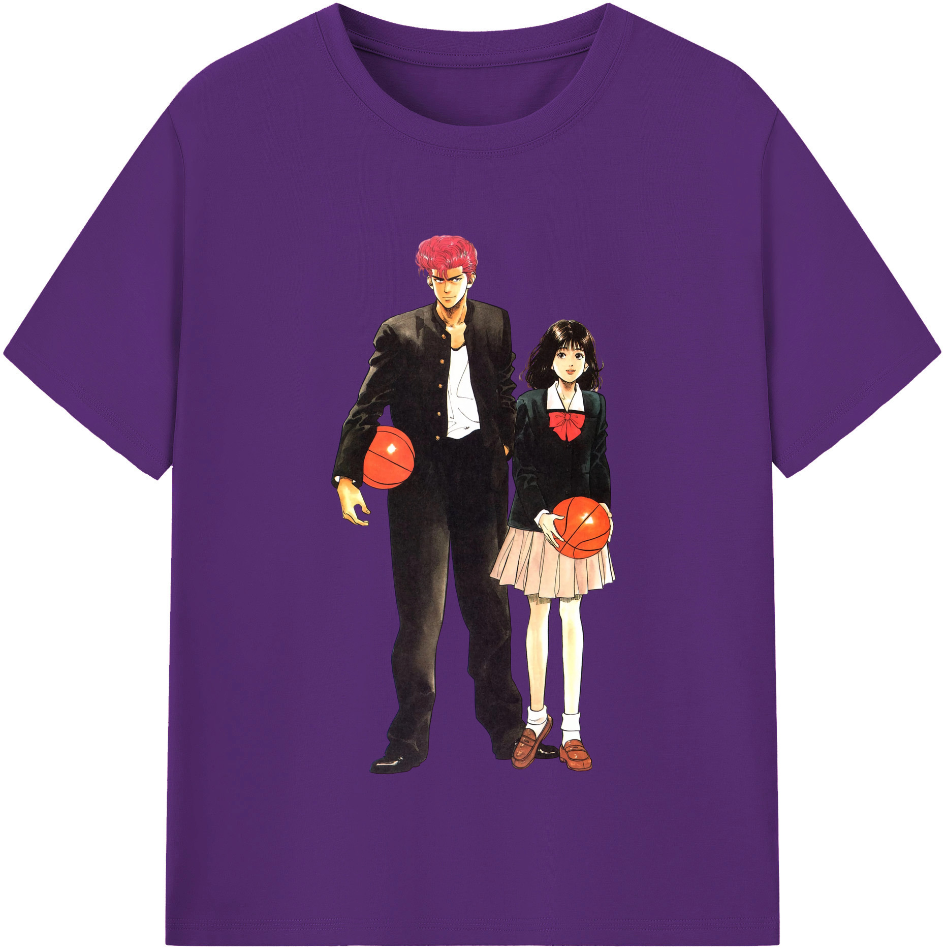 （画像用） SLAM DUNK／スラムダンク 綿100％半袖Tシャツ（フロントプリント）