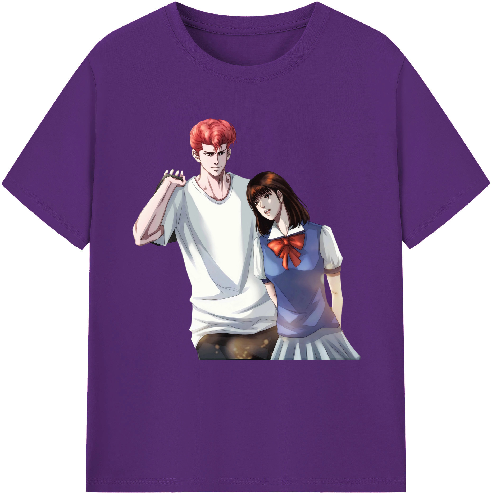 SLAM DUNK／スラムダンク 綿100％半袖Tシャツ（フロントプリント）