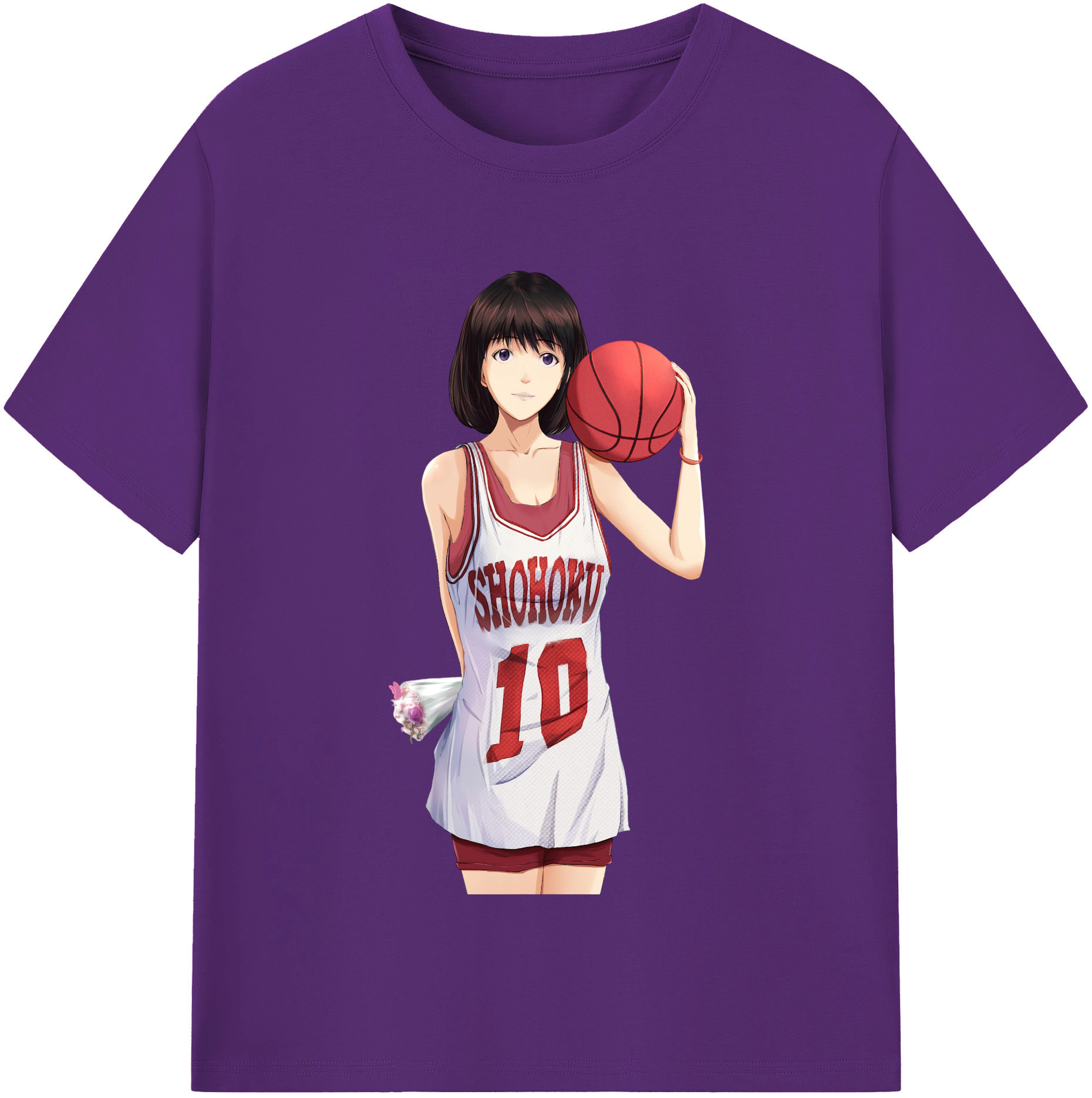 SLAM DUNK／スラムダンク 綿100％半袖Tシャツ（フロントプリント）