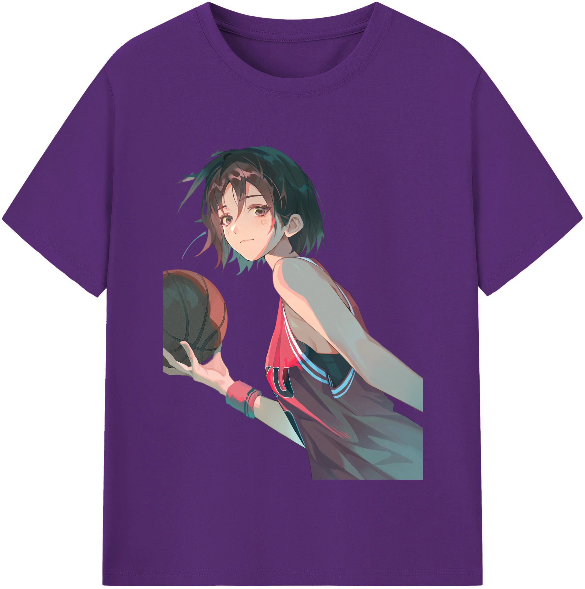 SLAM DUNK／スラムダンク 綿100％半袖Tシャツ（フロントプリント）