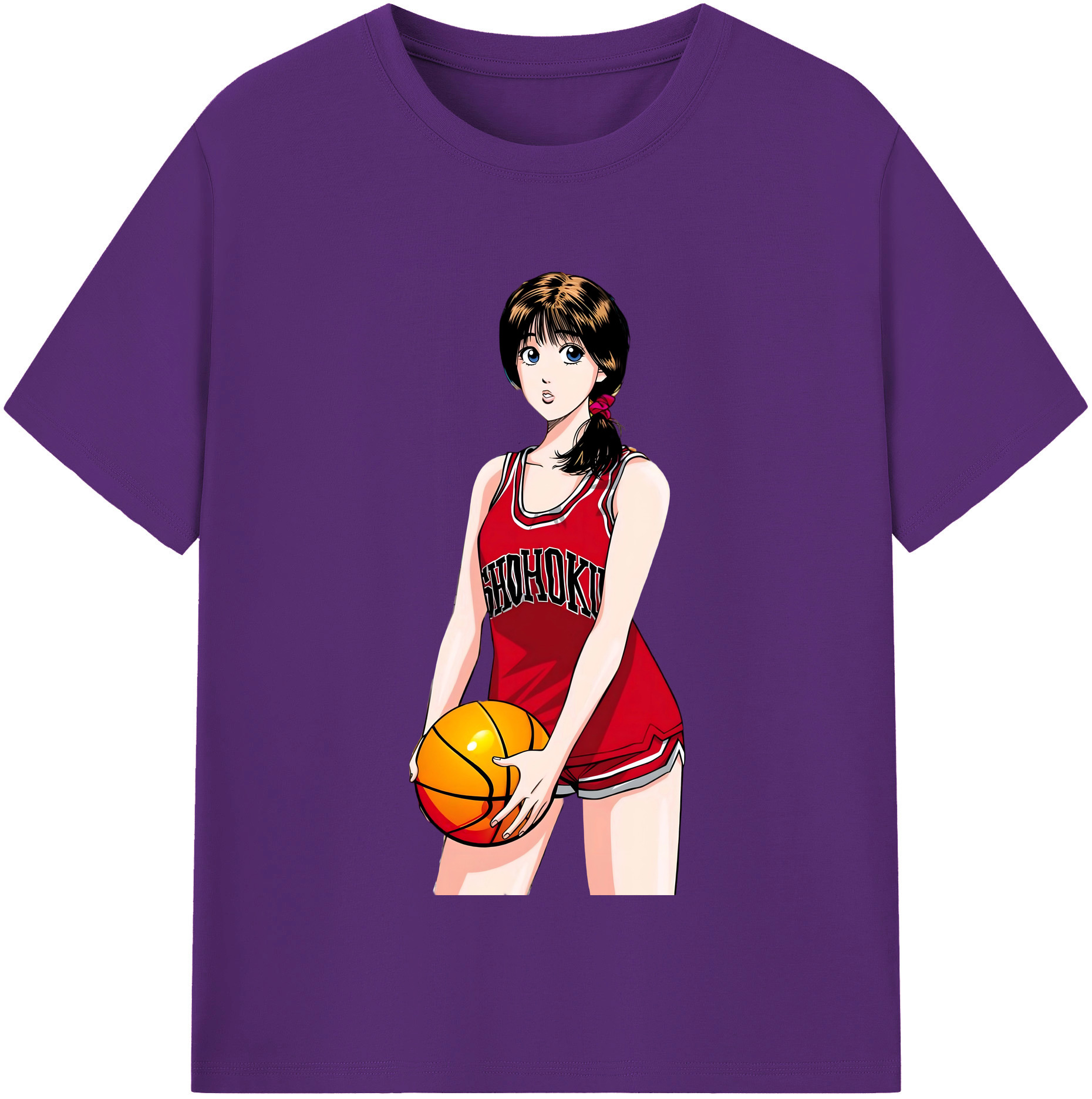 SLAM DUNK／スラムダンク 綿100％半袖Tシャツ（フロントプリント）