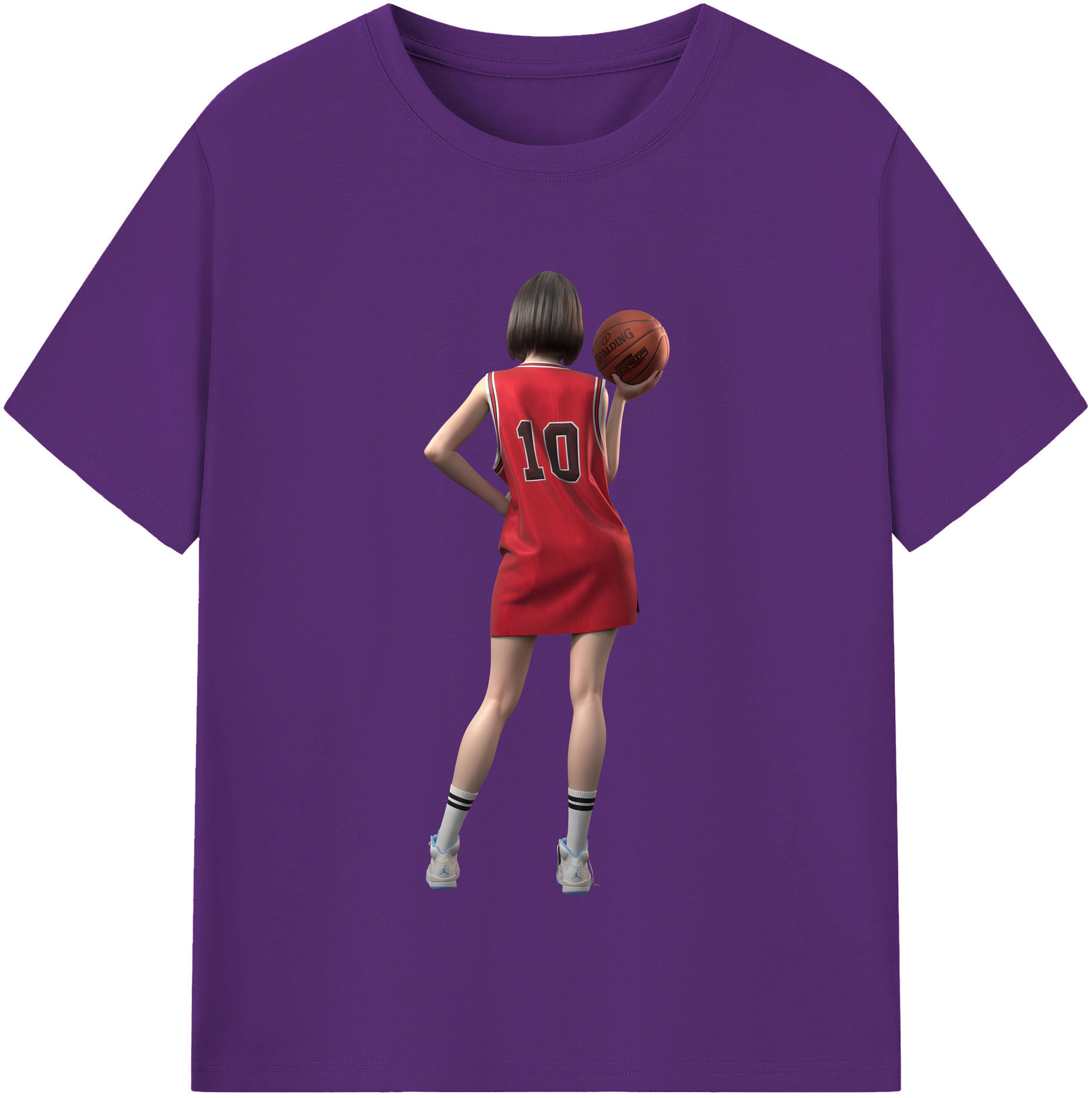 SLAM DUNK／スラムダンク 綿100％半袖Tシャツ（フロントプリント）