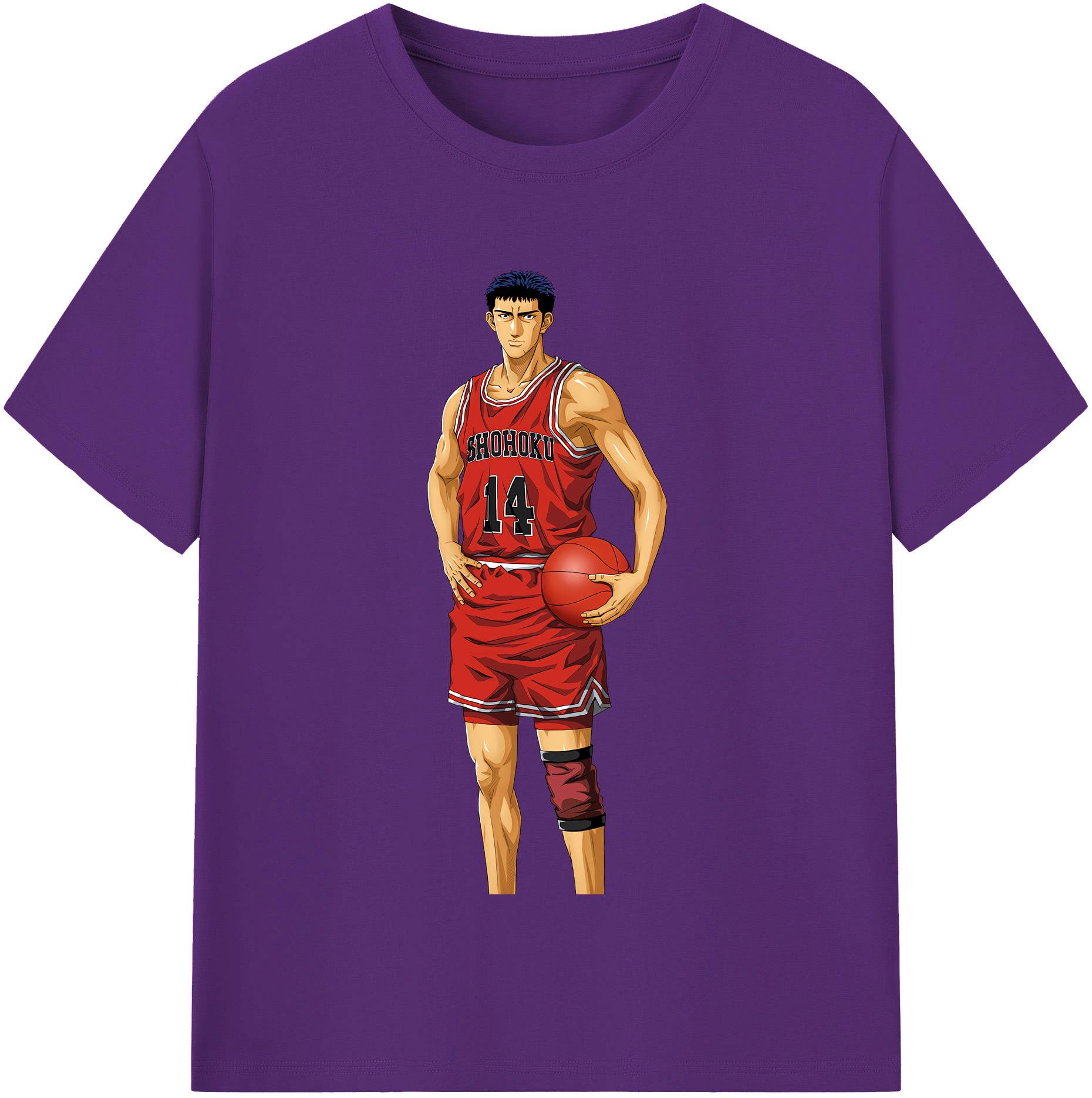SLAM DUNK／スラムダンク 綿100％半袖Tシャツ（フロントプリント）