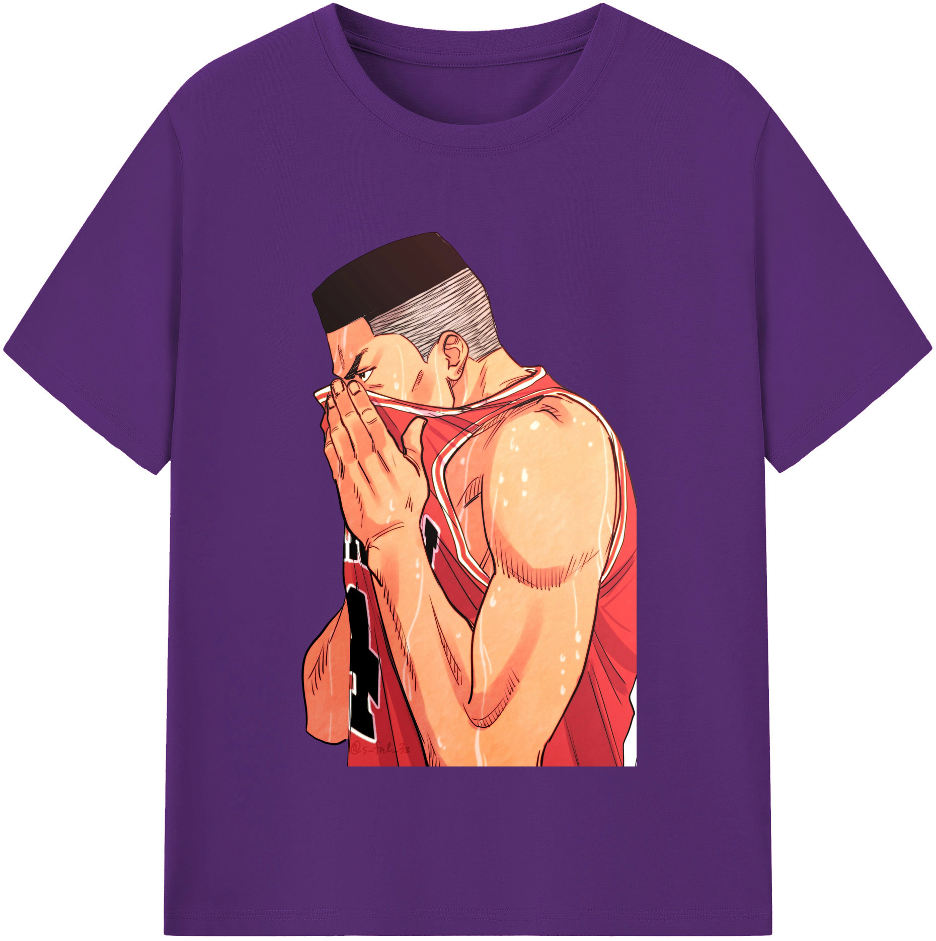 SLAM DUNK／スラムダンク 綿100％半袖Tシャツ（フロントプリント）