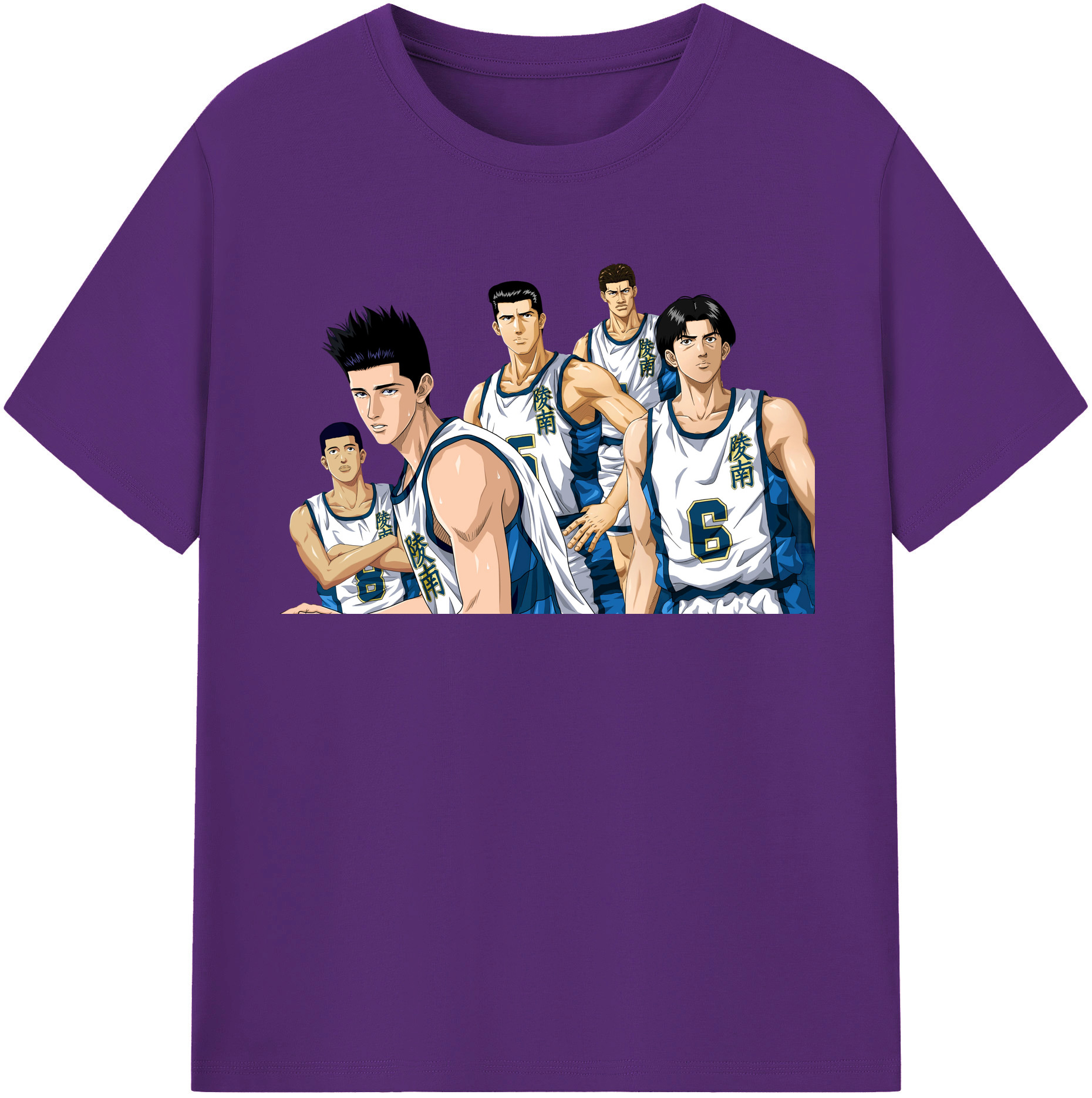 SLAM DUNK／スラムダンク 綿100％半袖Tシャツ（フロントプリント）