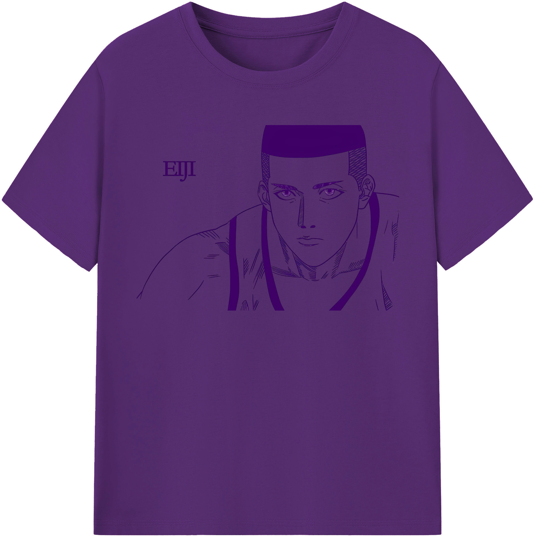 SLAM DUNK／スラムダンク 綿100％半袖Tシャツ（フロントプリント）