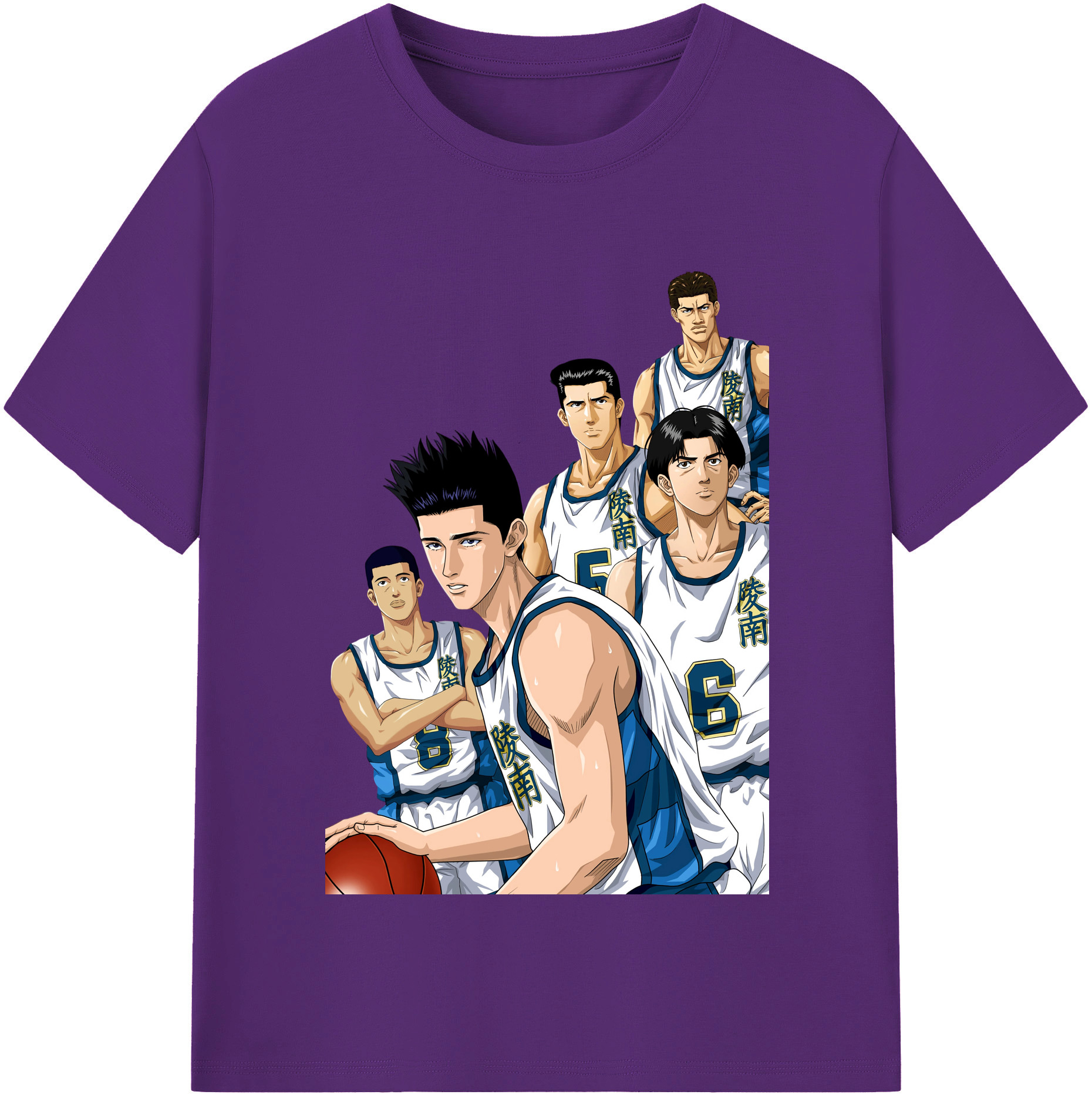 SLAM DUNK／スラムダンク 綿100％半袖Tシャツ（フロントプリント）