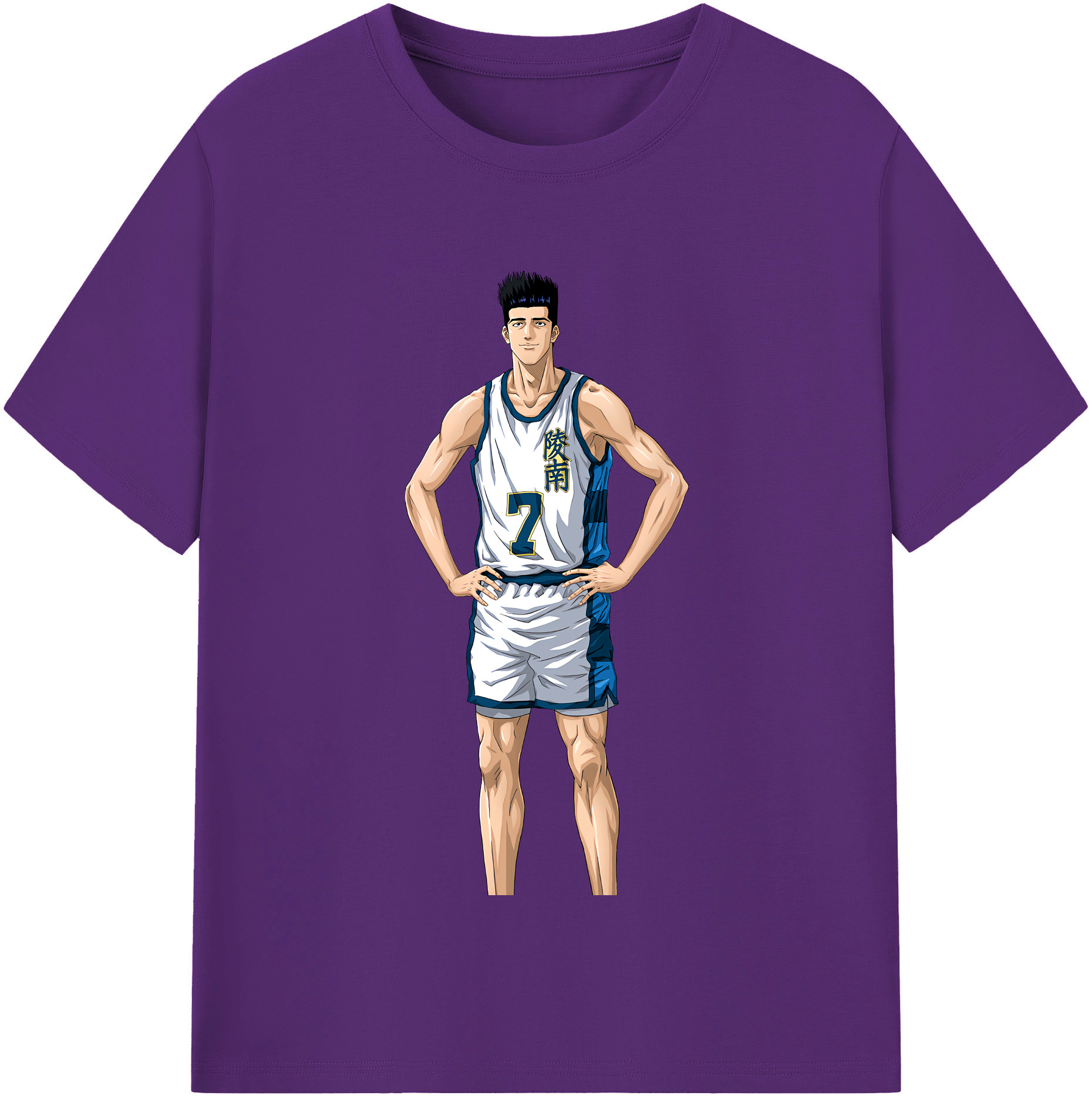 SLAM DUNK／スラムダンク 綿100％半袖Tシャツ（フロントプリント）
