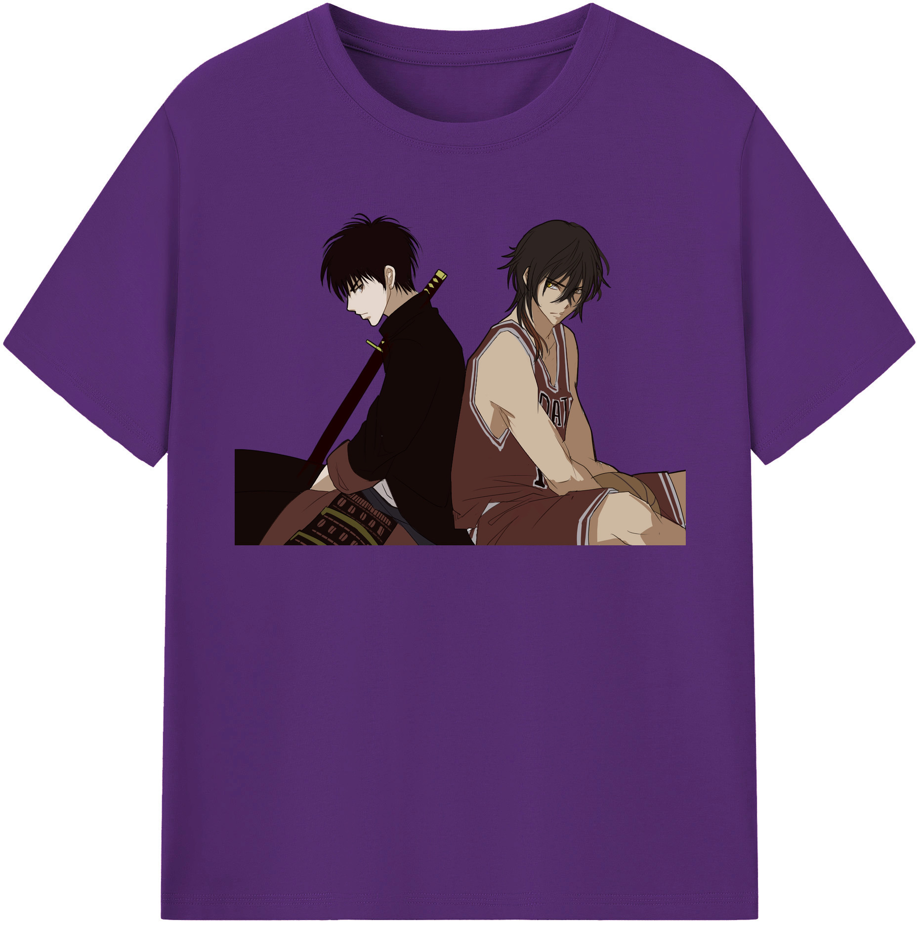 SLAM DUNK／スラムダンク 綿100％半袖Tシャツ（フロントプリント）