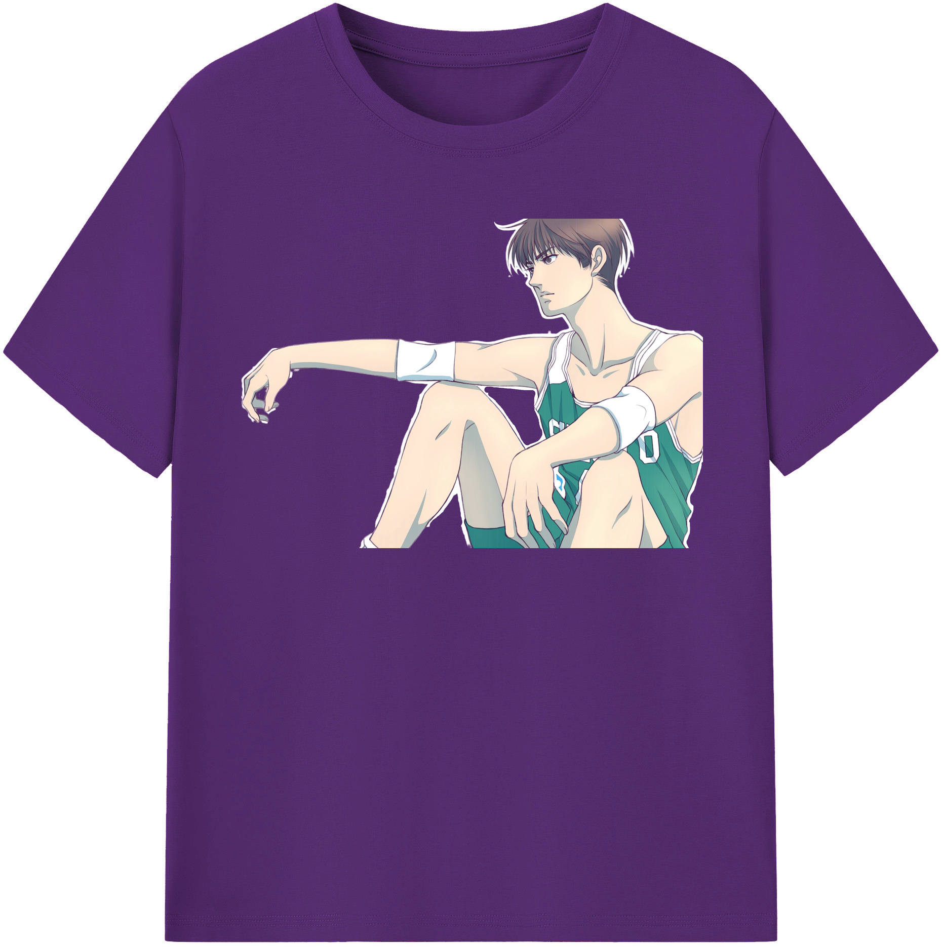 SLAM DUNK／スラムダンク 綿100％半袖Tシャツ（フロントプリント）