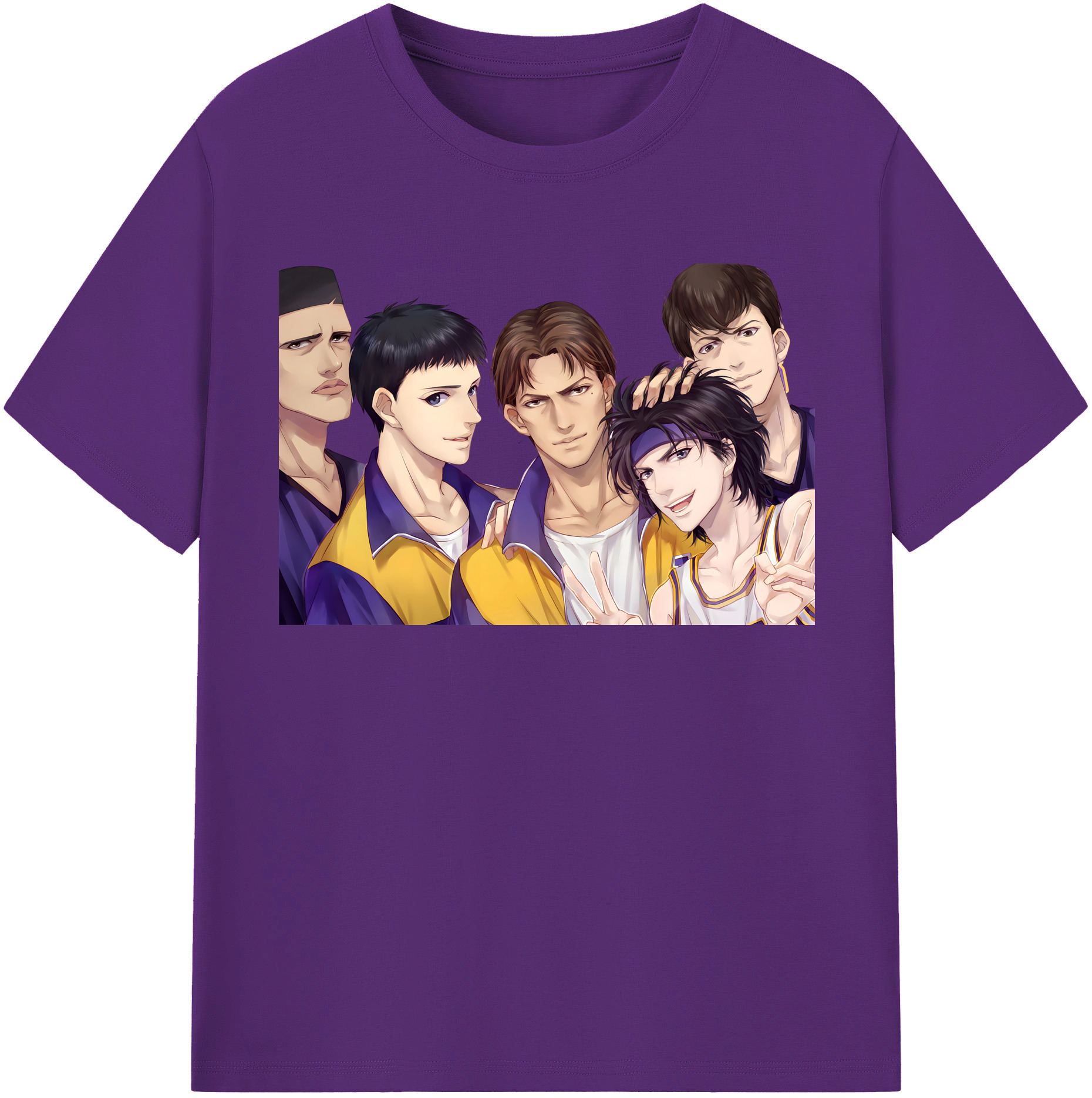 SLAM DUNK／スラムダンク 綿100％半袖Tシャツ（フロントプリント）