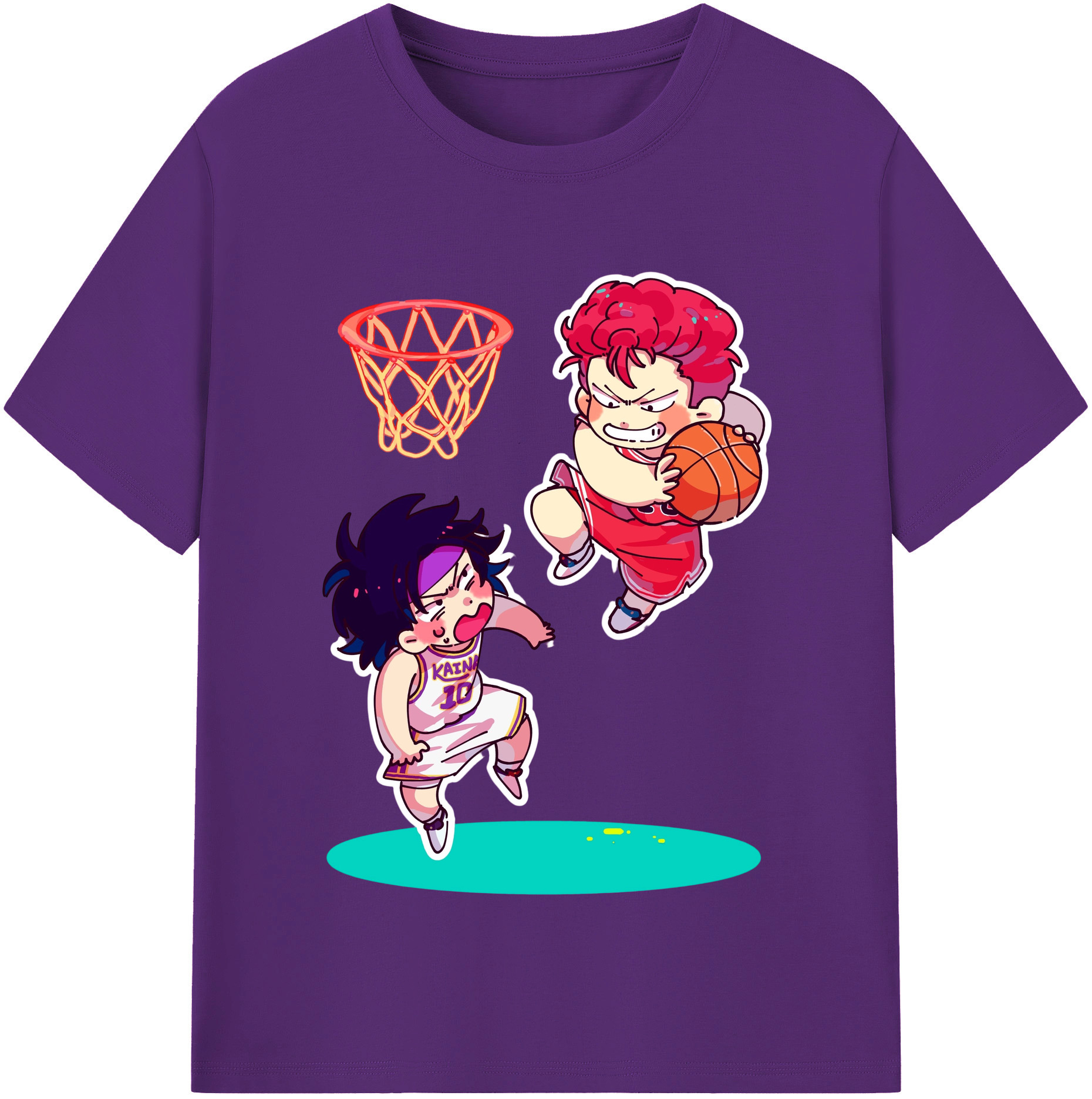 （画像用） SLAM DUNK／スラムダンク 綿100％半袖Tシャツ（フロントプリント）